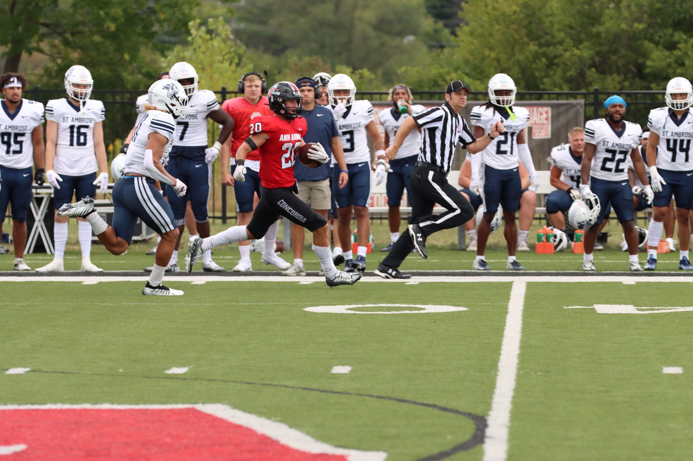 Football downs St. Ambrose 41-24 in home opener