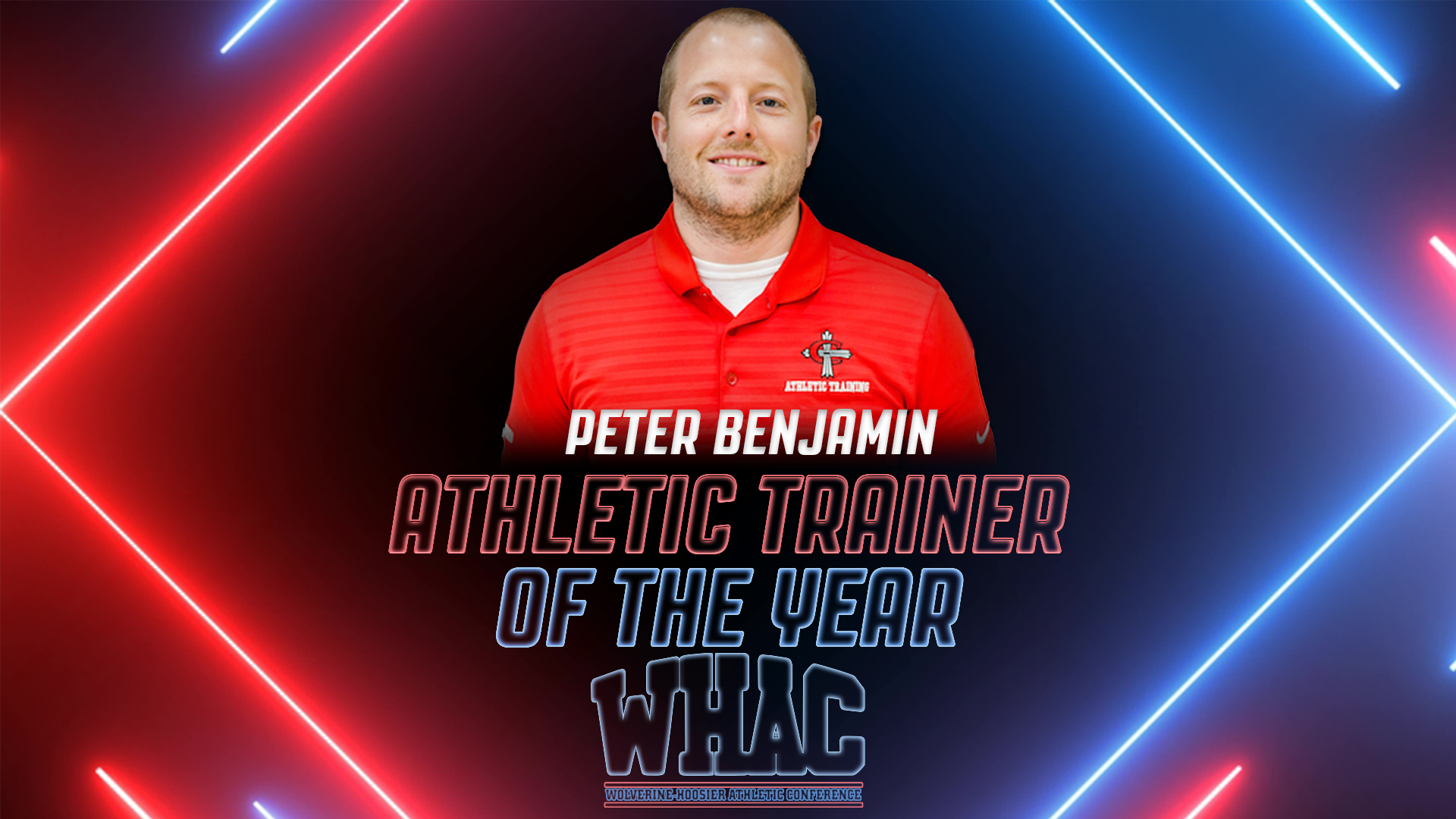 Peter Benjamin named WHAC Athletic Trainer of the Year