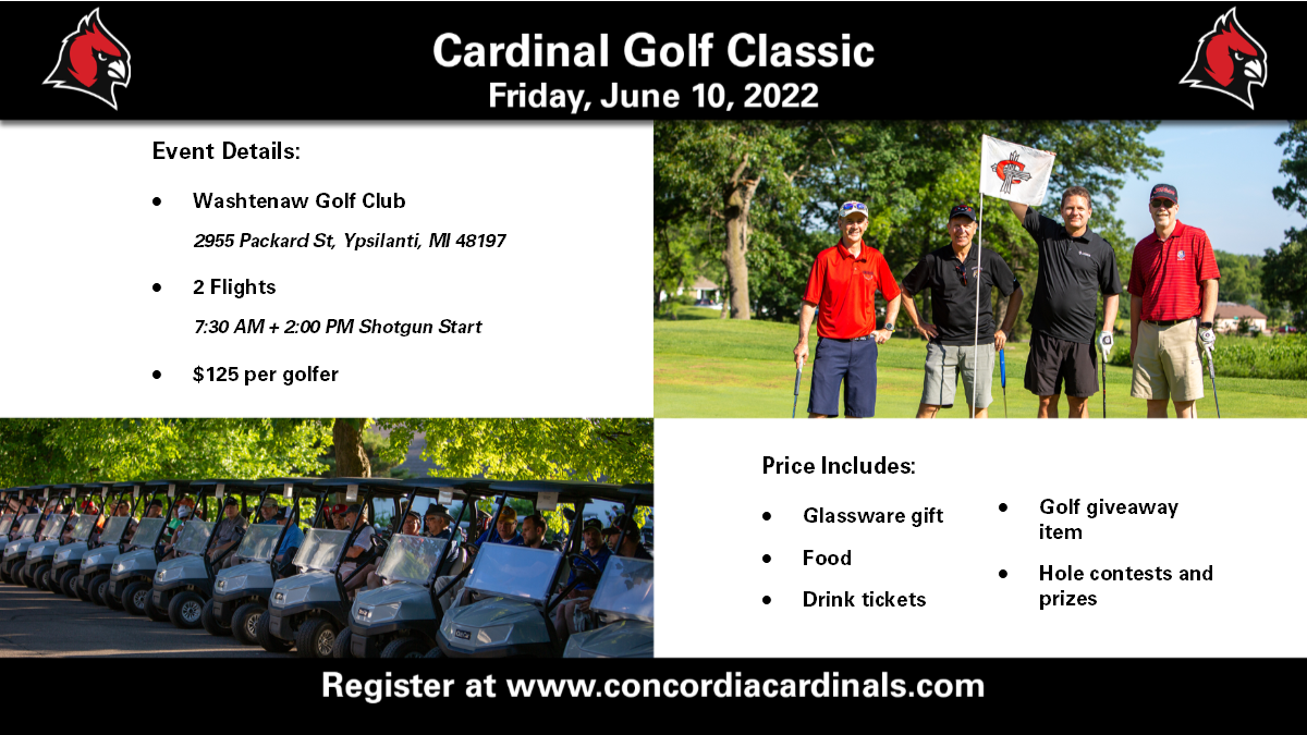 Concordia Athletics announces 2022 Cardinal Golf Classic