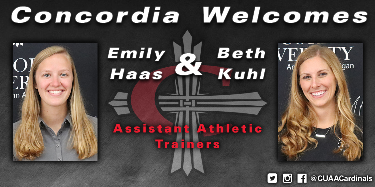 Emily Haas and Beth Kuhl join Concordia as Assistant Athletic Trainers