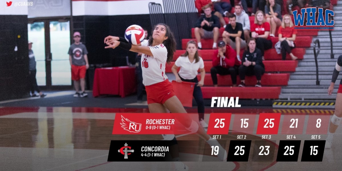 Volleyball rallies to defeat Warriors in five sets