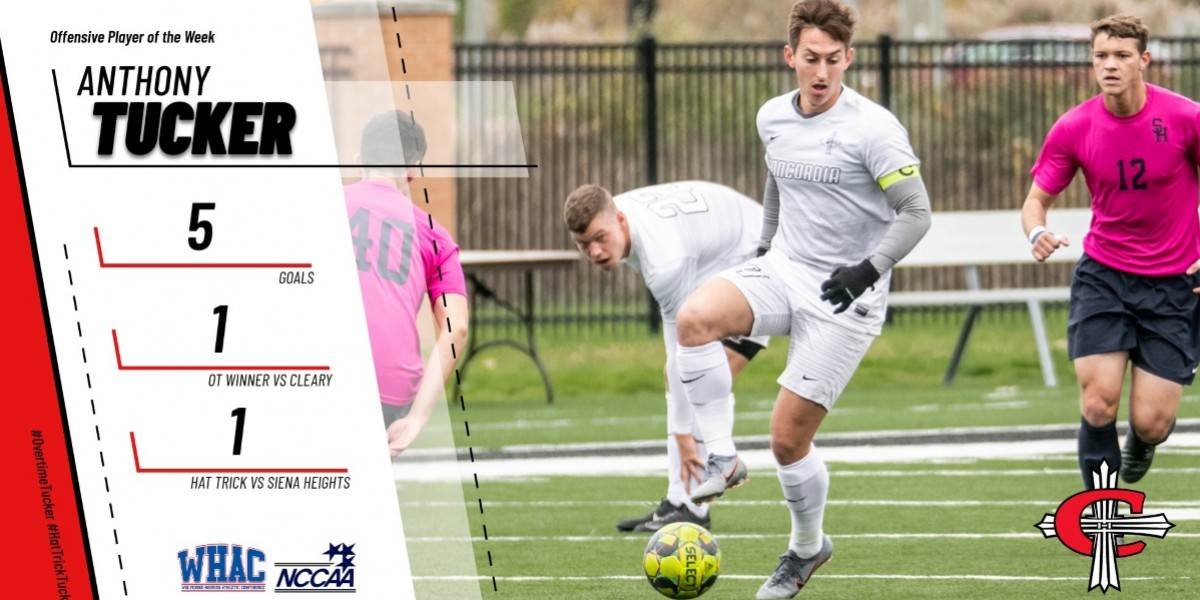 Tucker named WHAC and NCCAA Offensive Player of the Week