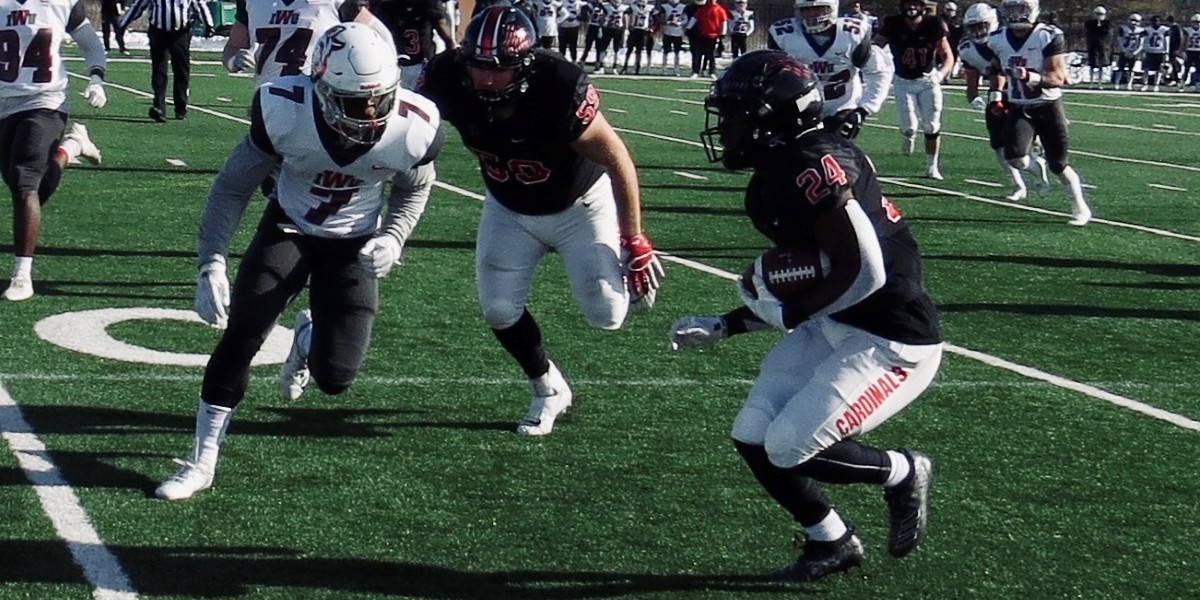 No. 12 Cardinals defeat (RV) Indiana Wesleyan 28-17 on Senior Day