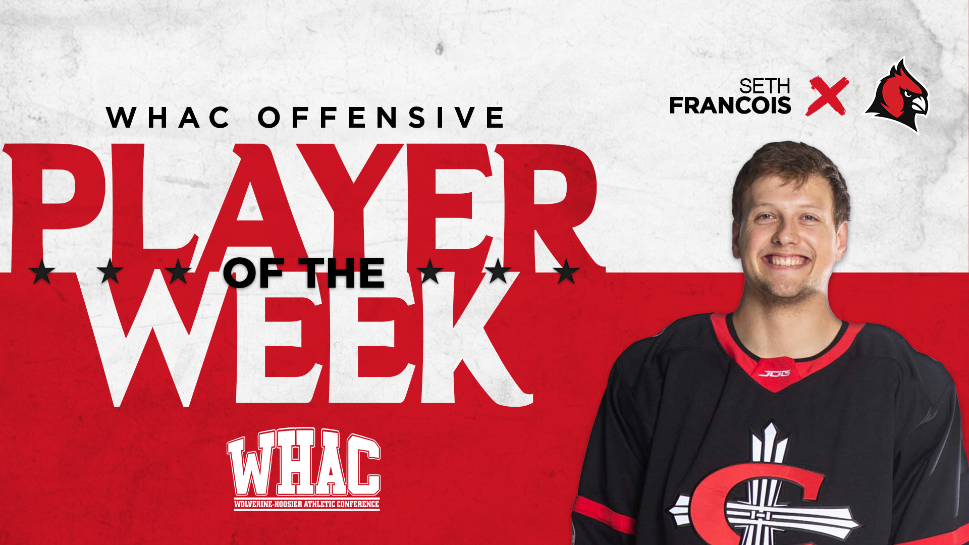 Seth Francois earns WHAC Offensive Player of the Week honors