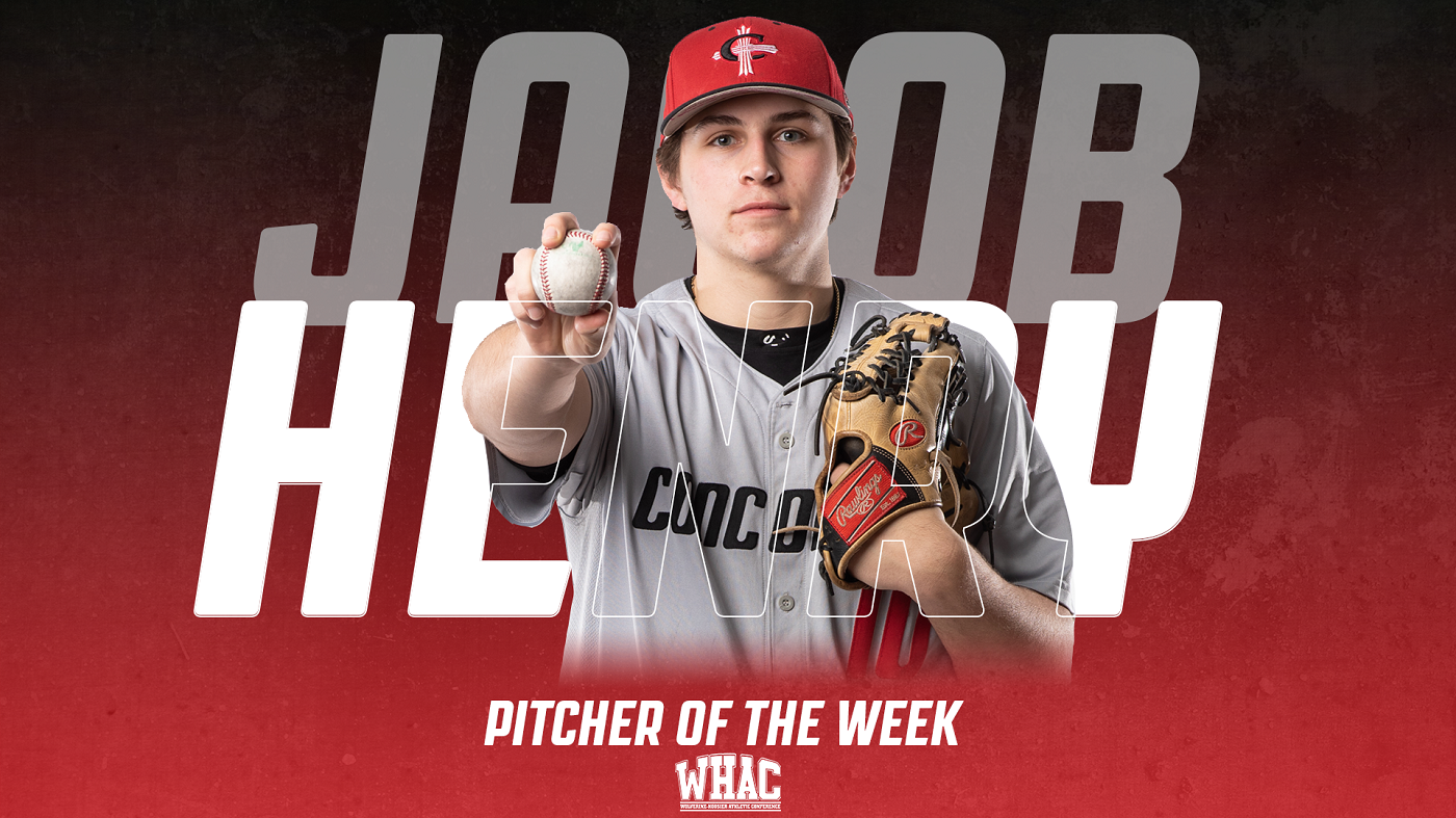 Jacob Henry named WHAC and NCCAA Pitcher of the Week