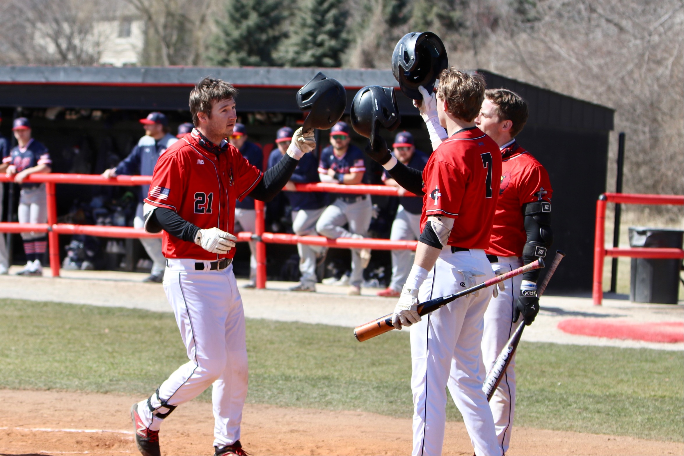 Grant Steinborn recorded 2 home runs and 4 RBIs in the wins over Cleary