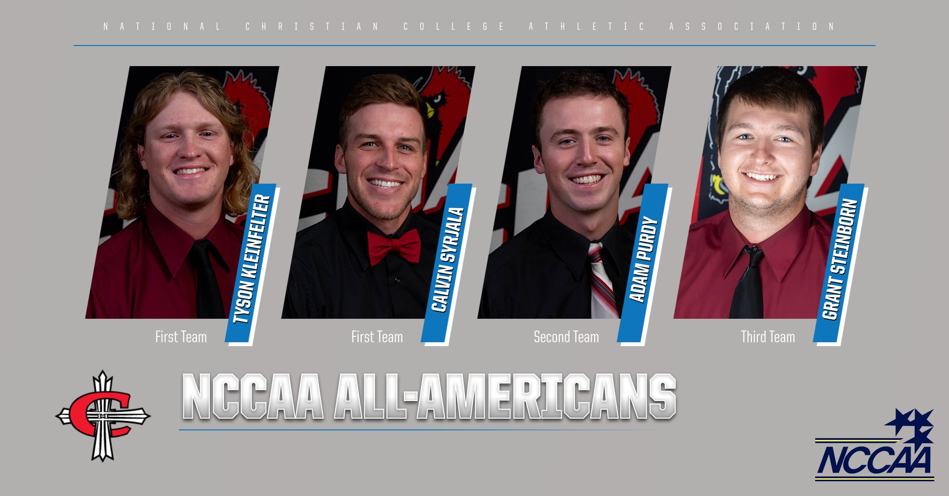 NCCAA names four Cardinals to NCCAA All-American Teams