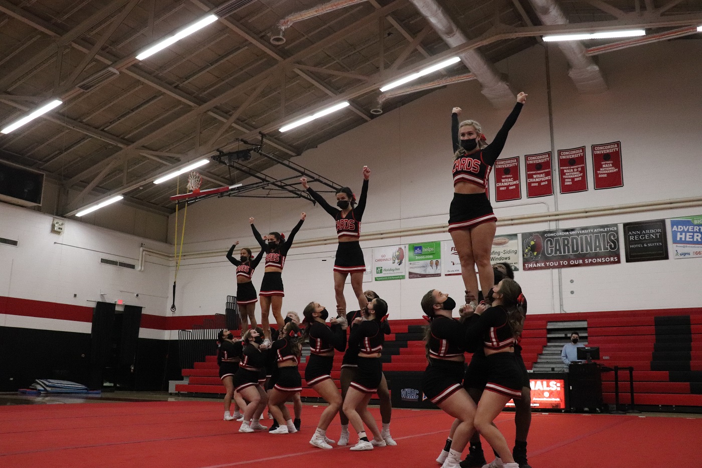 Cheer takes second place at regular season finale