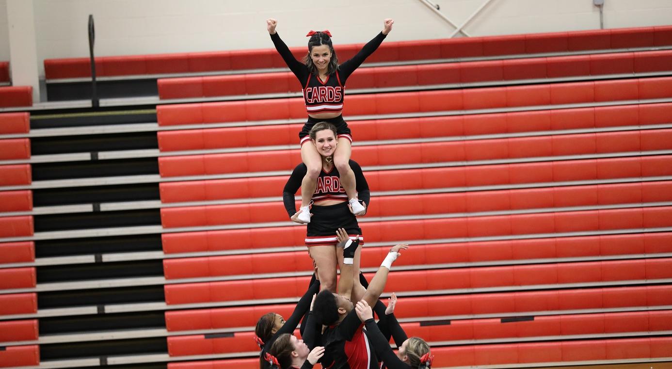 Cheer takes second place at the IWU Invitational