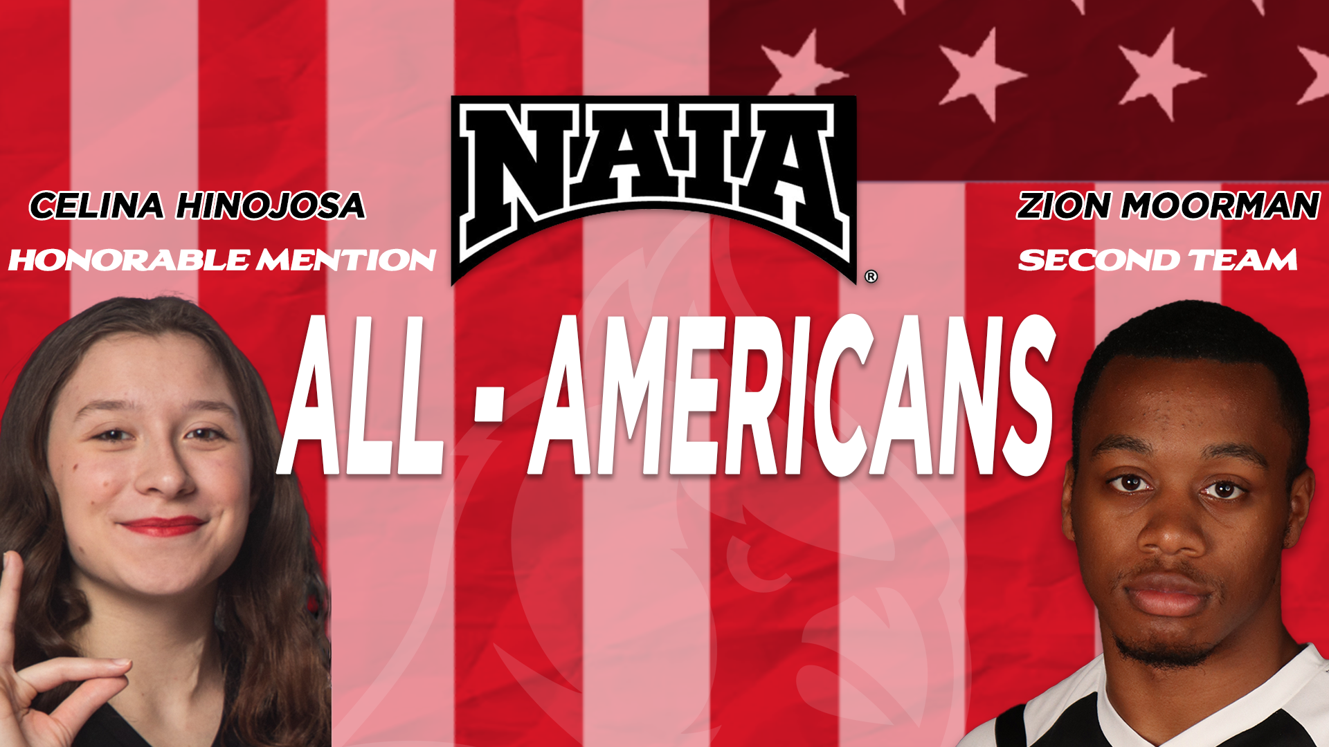 Moorman named 2nd Team NAIA All-American; Hinojosa earns Honorable Mention