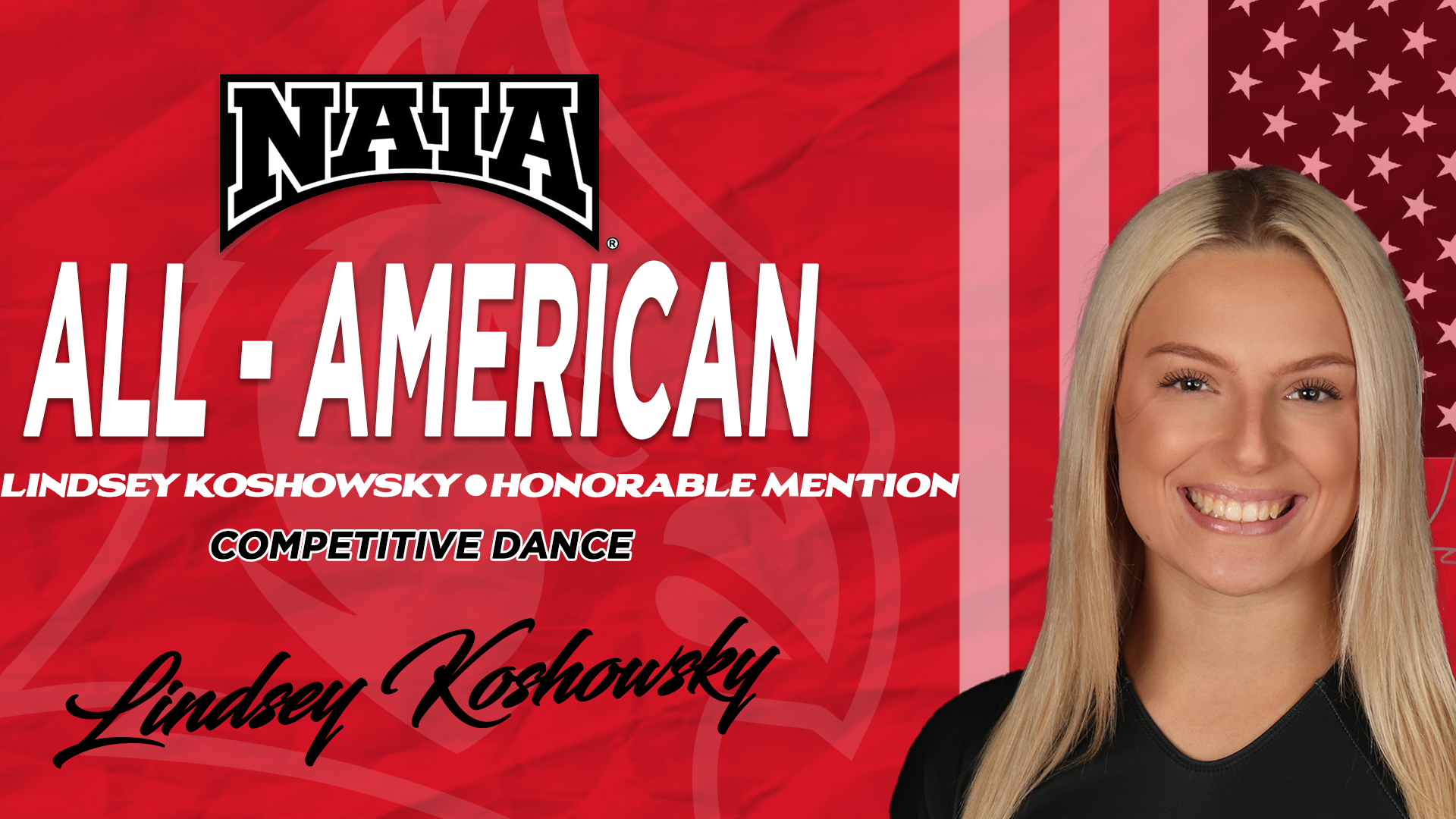 Dance's Koshowsky named NAIA All-American Honorable Mention