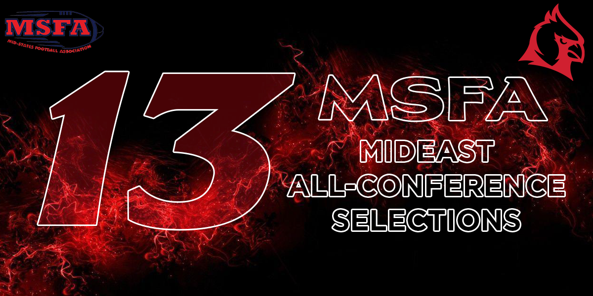 Cardinals earn thirteen All-MSFA Mideast selections