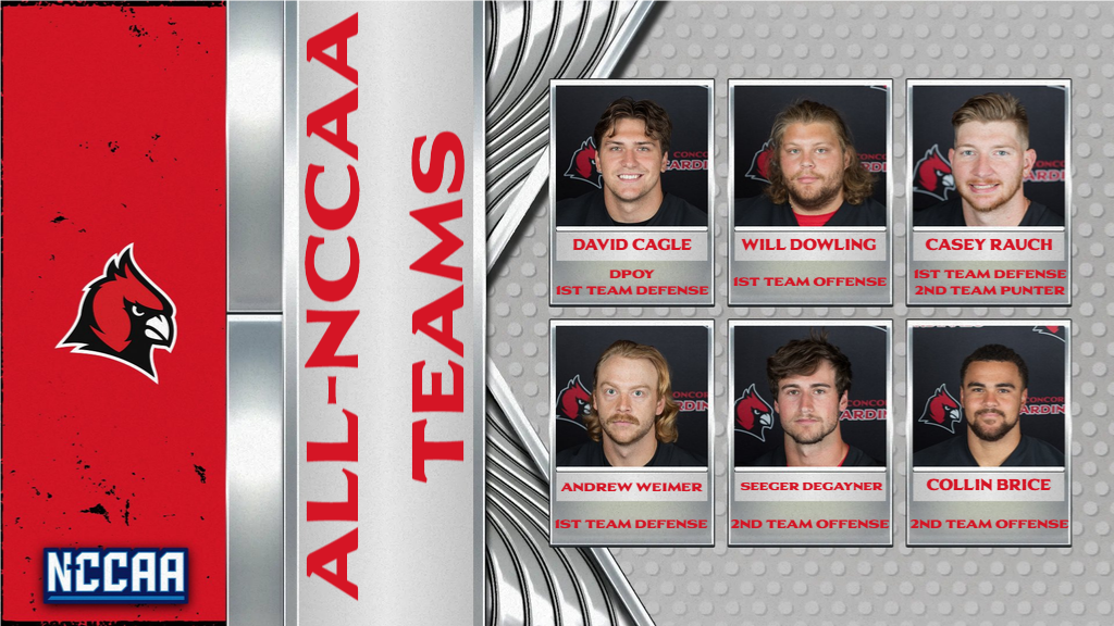 David Cagle name NCCAA Defensive Player of the Year; 5 others named to All-NCCAA teams