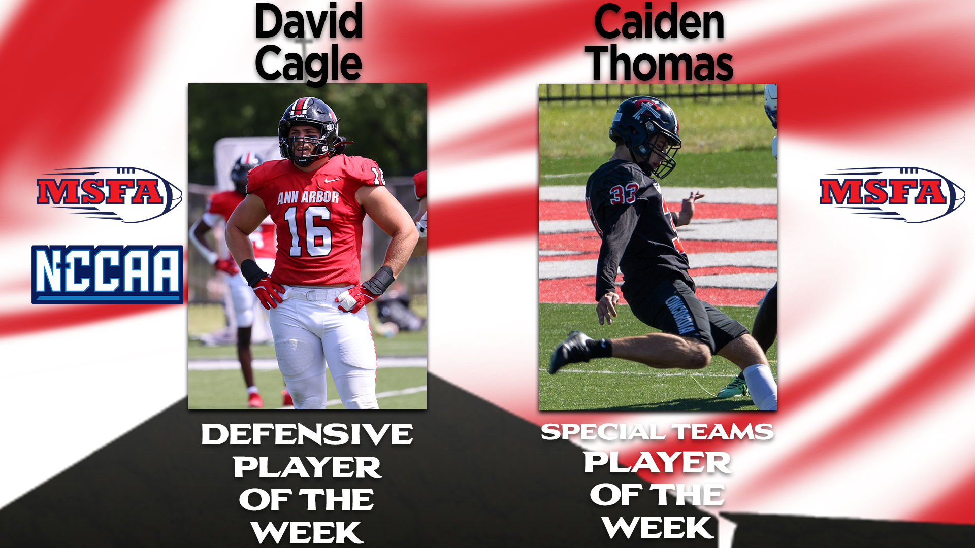 PLAYERS OF THE WEEK: Cagle and Thomas earn Player of the Week honors