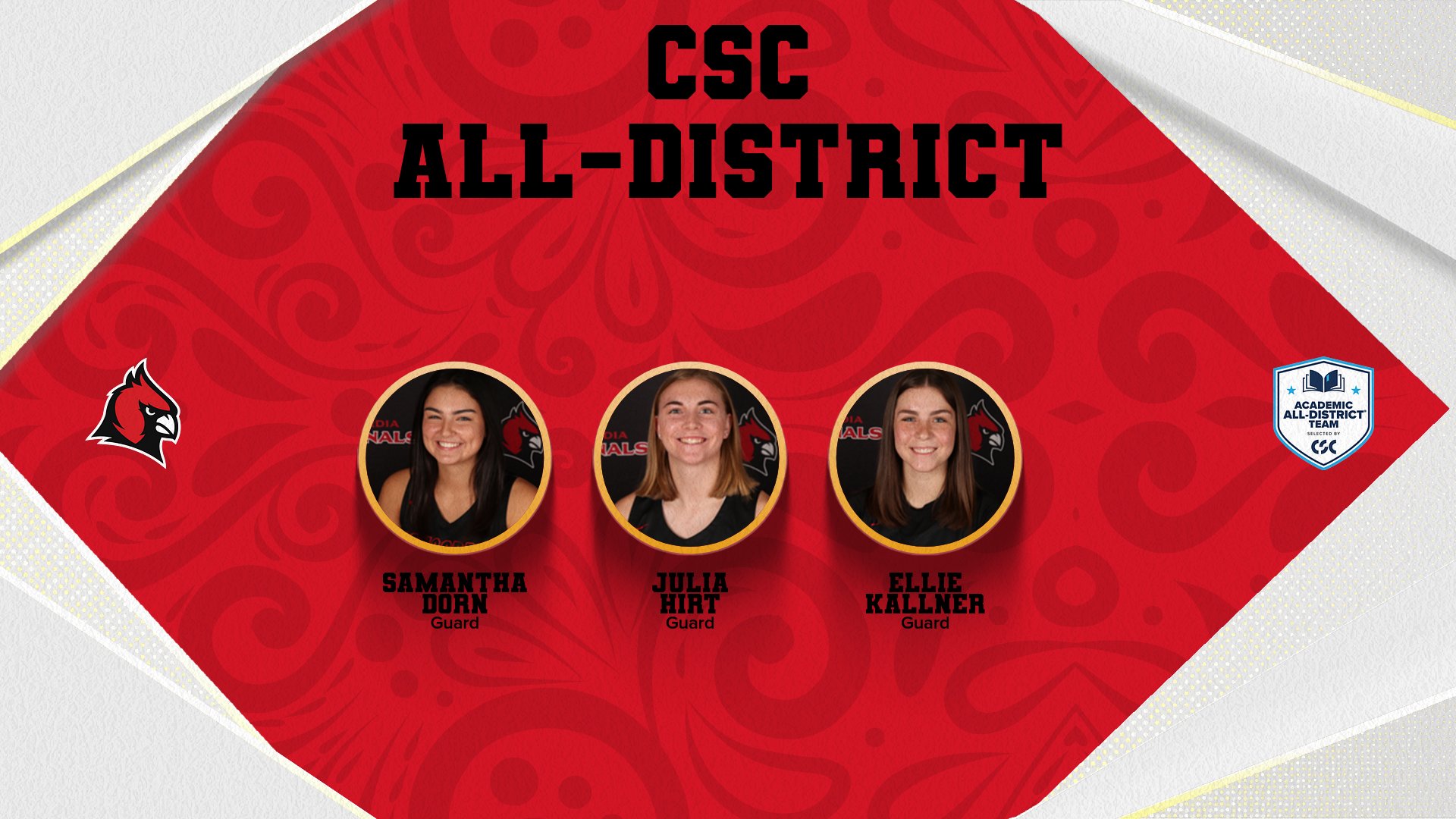 Three Women's Basketball players named to CSC All-District Team