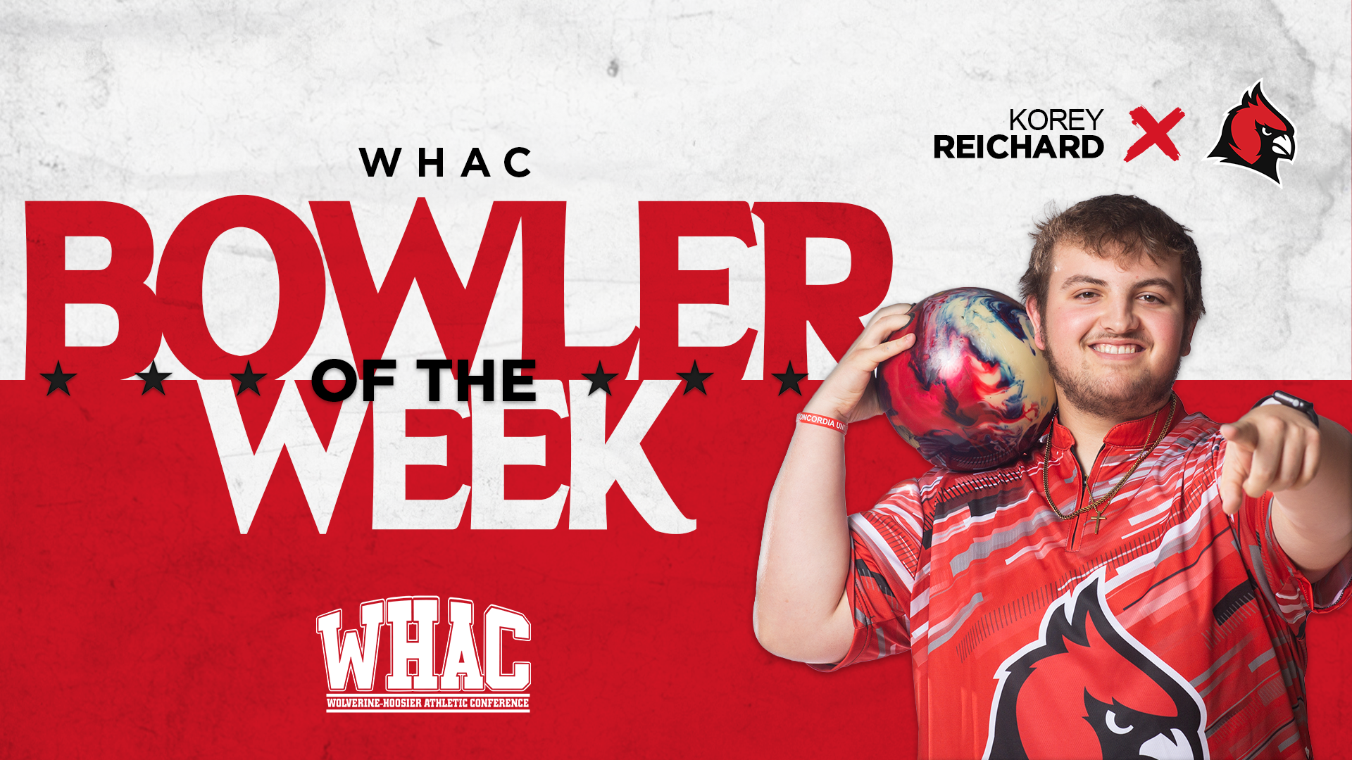 Men's Bowling Reichard earns third WHAC Bowler of the Week of the Season