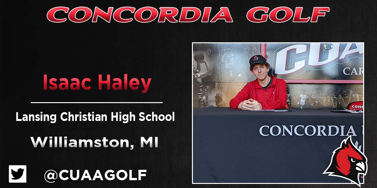 Isaac Haley signs with Concordia Golf