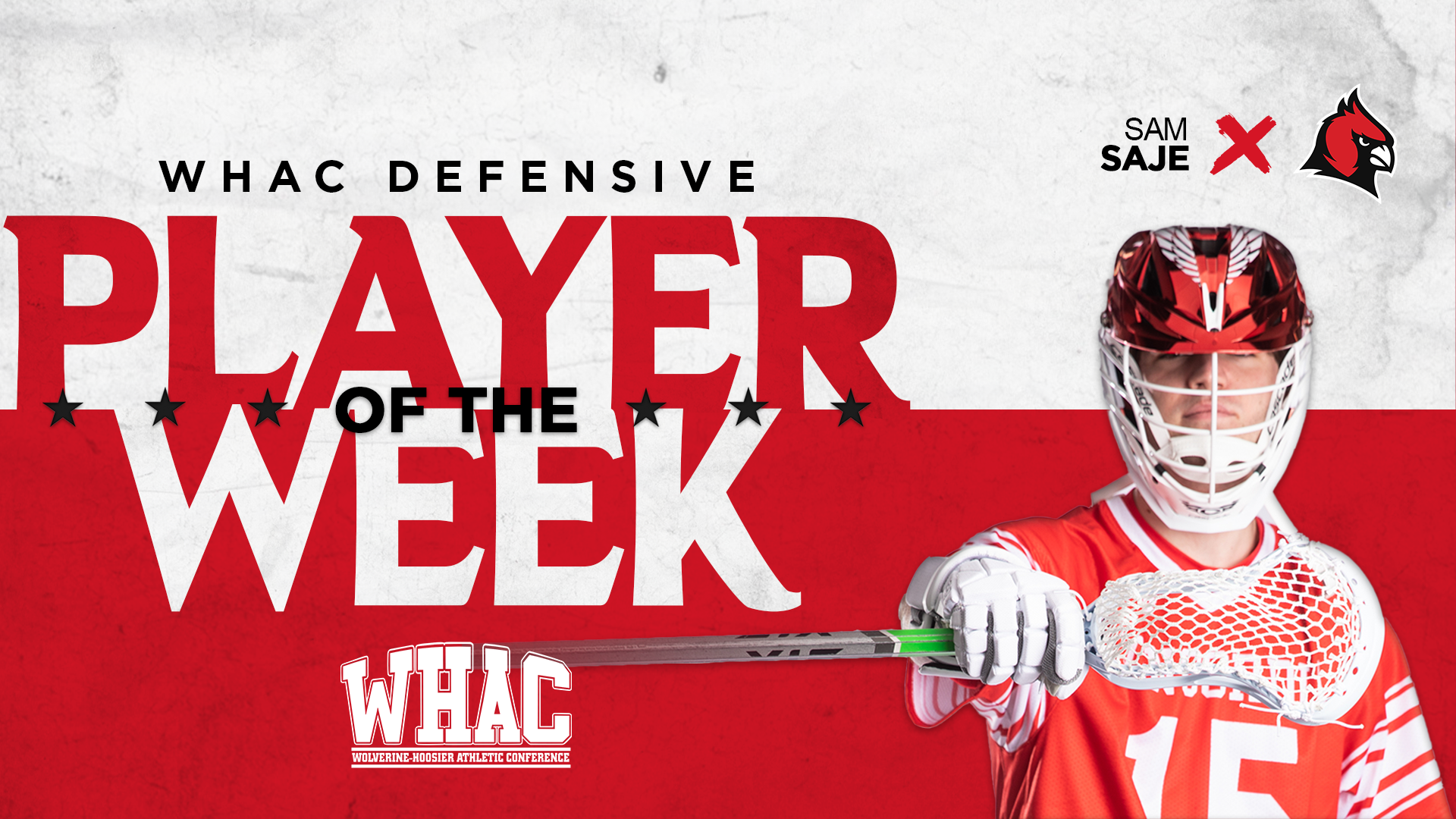 Saje earns second-straight WHAC Player of the Week honors; Third of Season