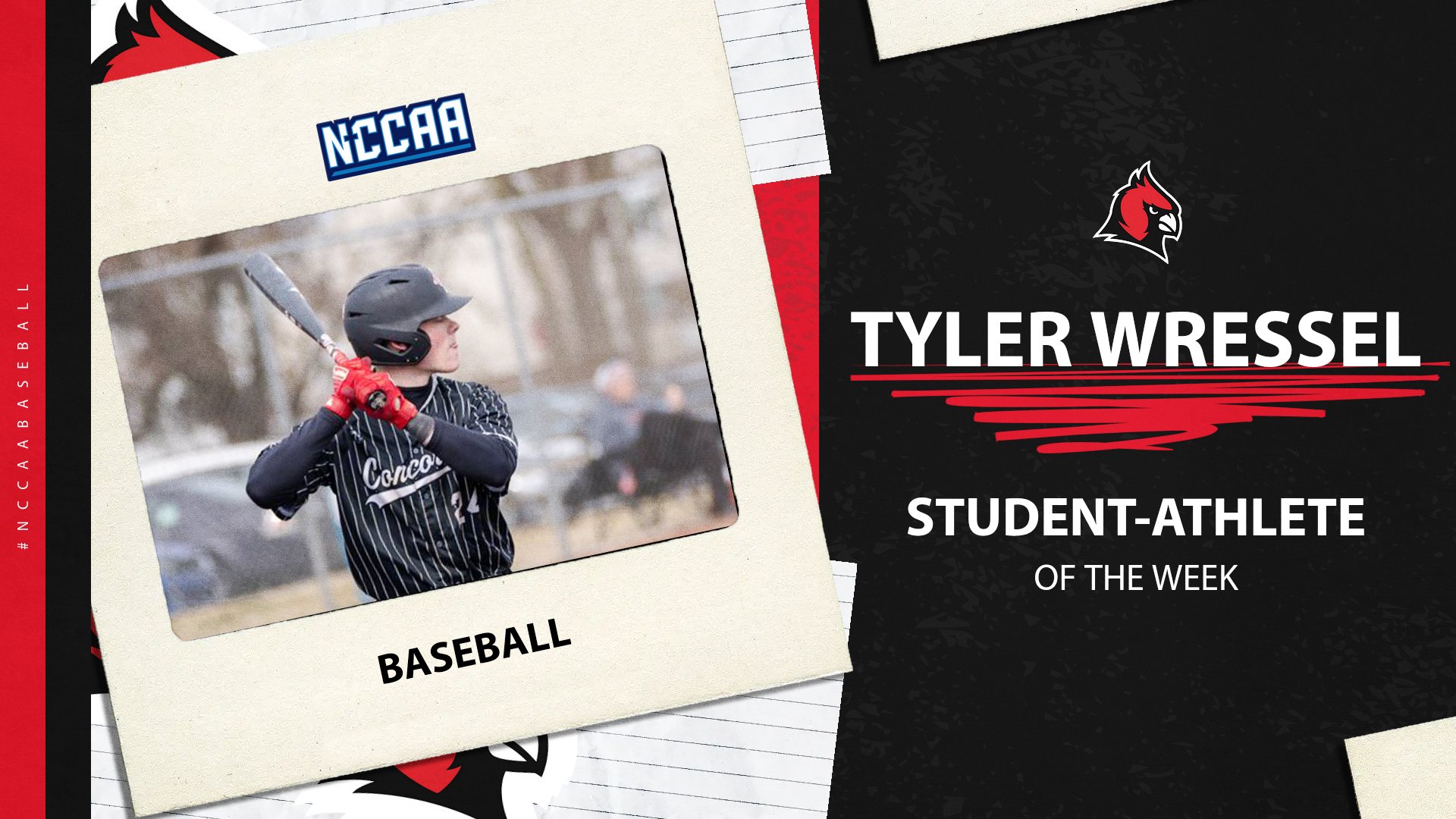 Tyler Wressel earns NCCAA Offensive Player of the Week
