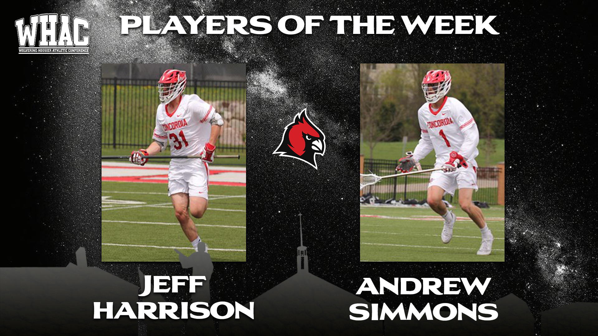Simmons and Harrison sweep WHAC Player of the Week honor's