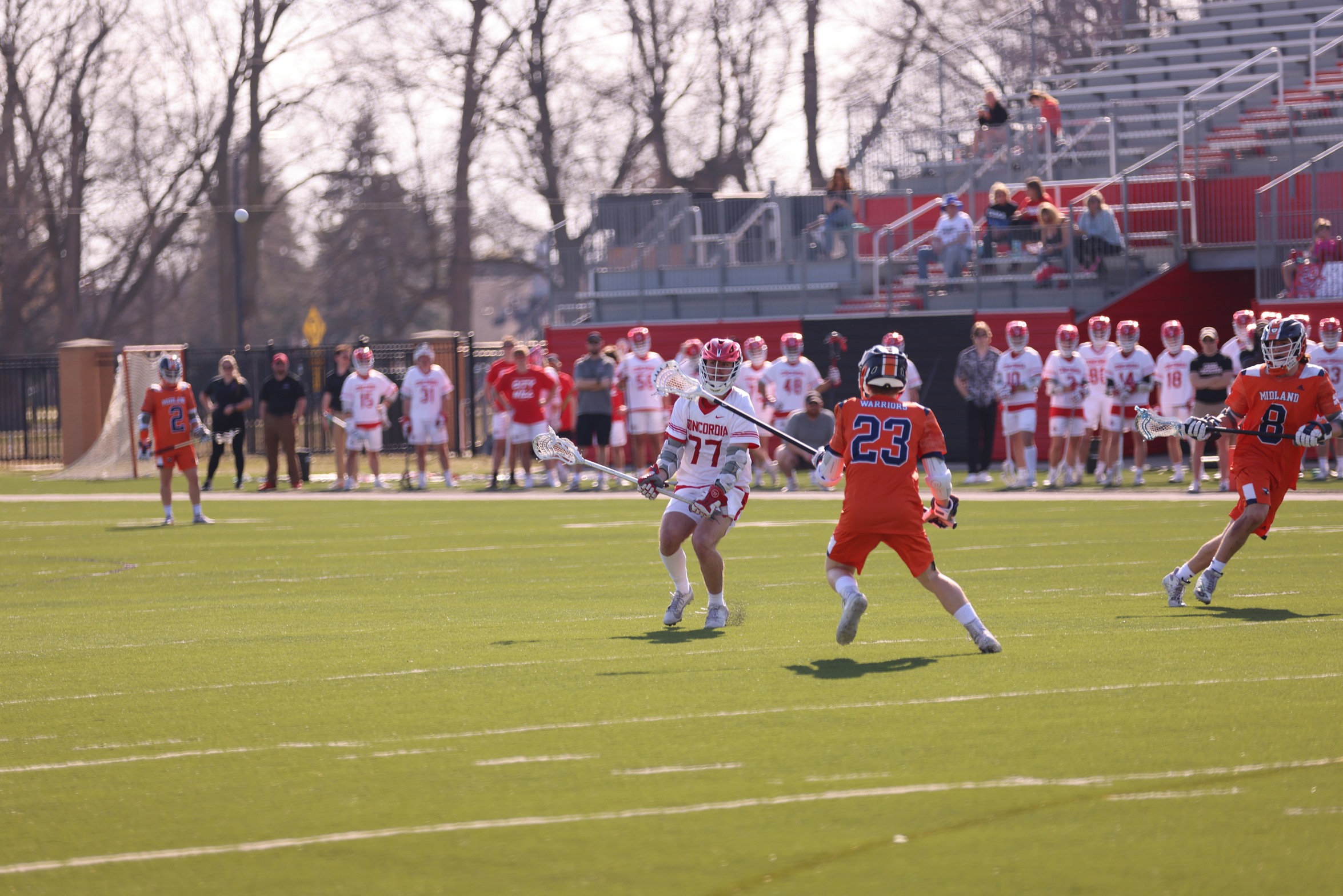 Men's Lacrosse falls in top-10 clash with Webber International