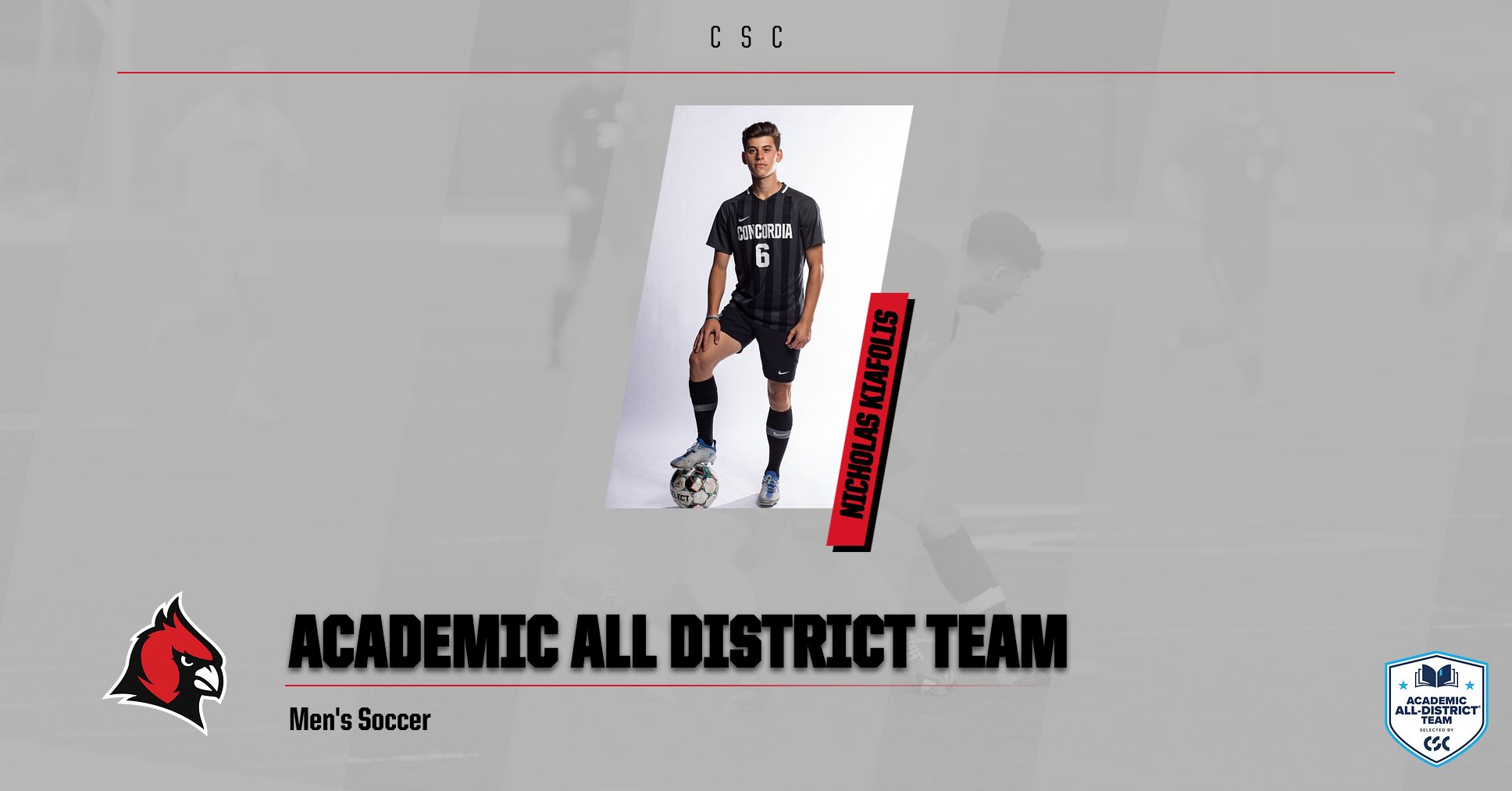 CSC Academic All-District Team - Men's Soccer