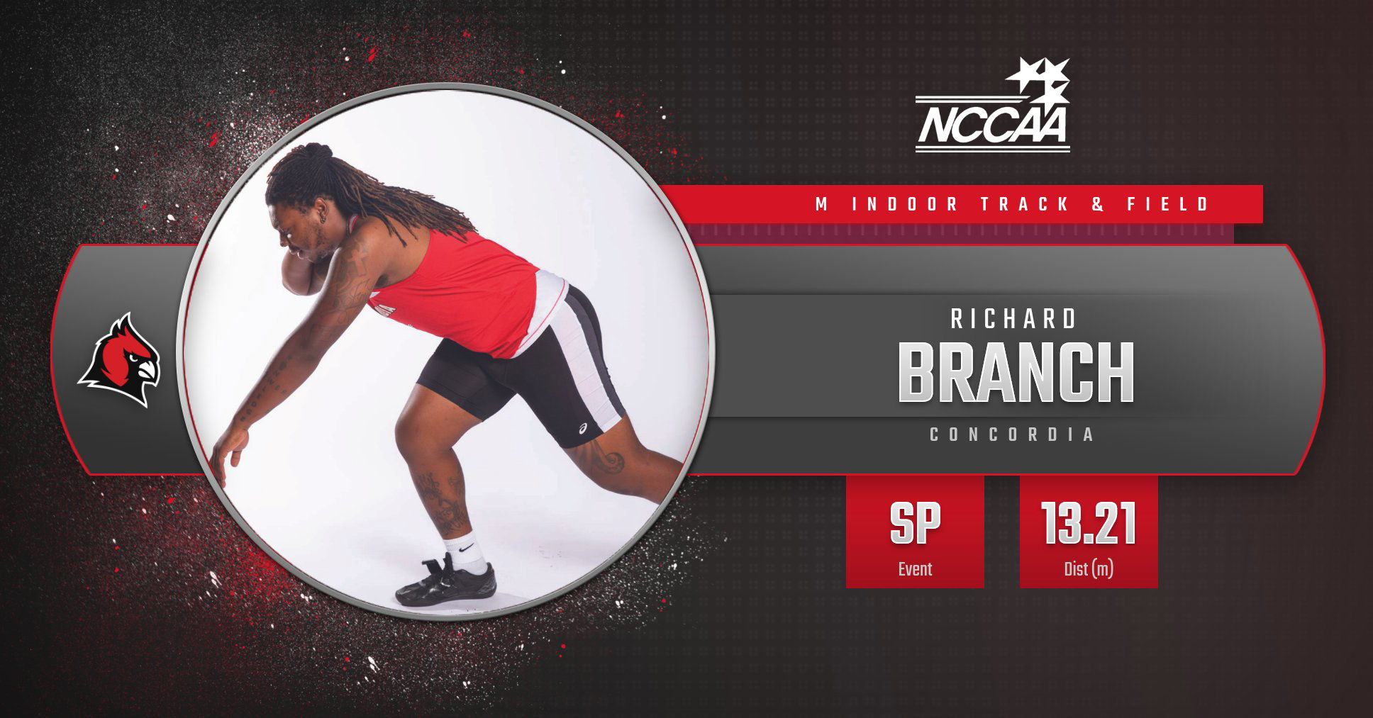 Richard Branch named NCCAA Student-Athlete of the Week