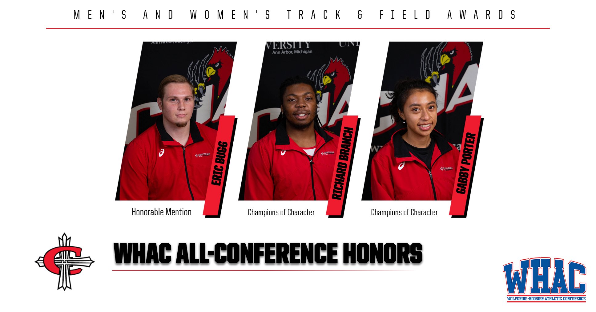 Several Cardinals recognized in WHAC Track and Field All-Conference Awards