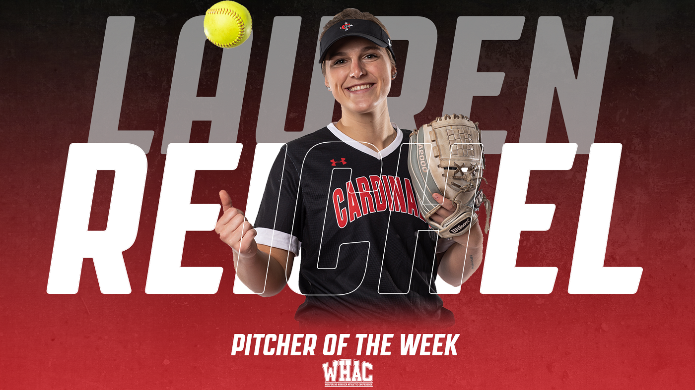Lauren Reichel named WHAC and NCCAA Pitcher of the Week