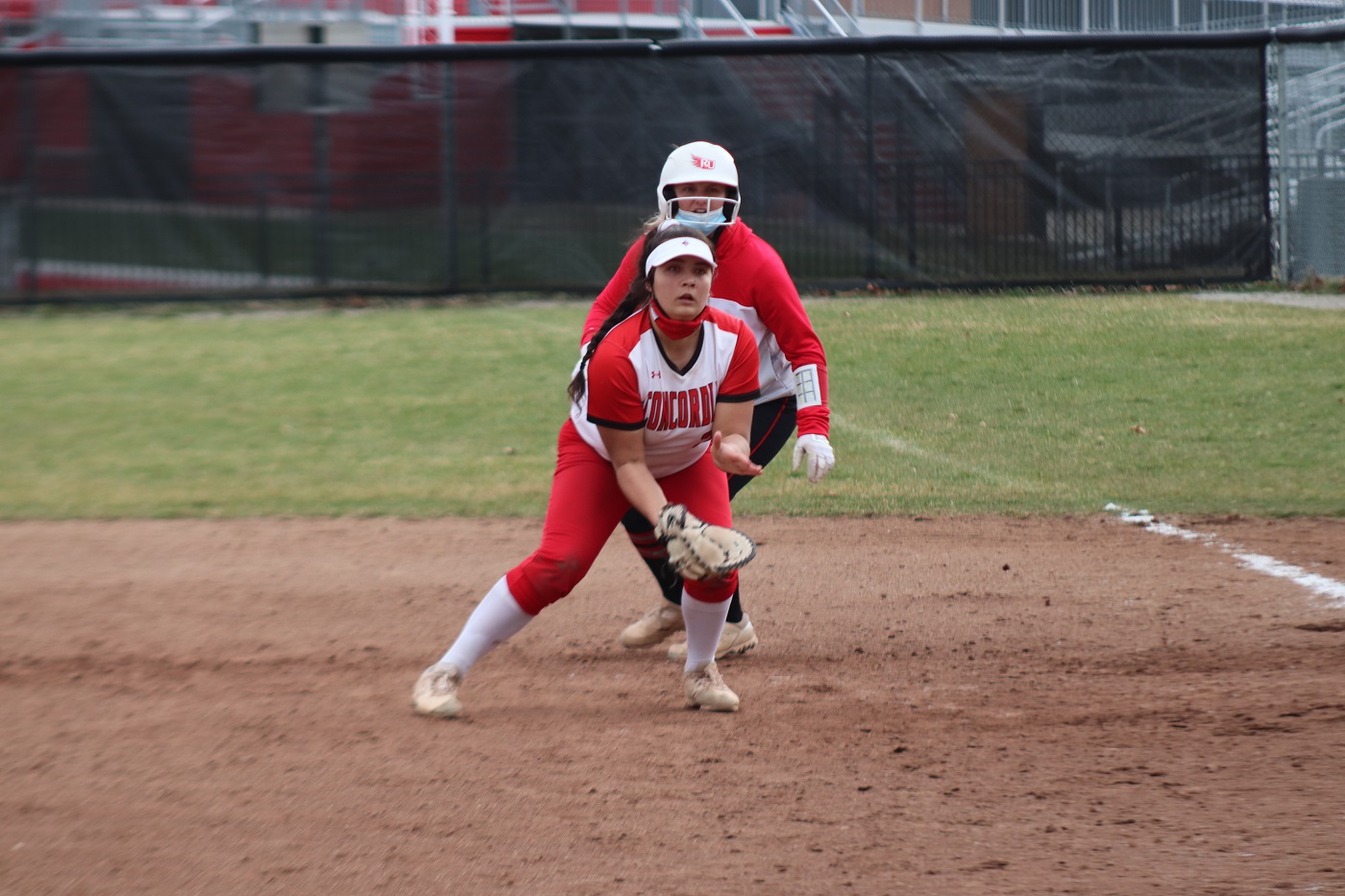 Softball earns split over Madonna in WHAC series