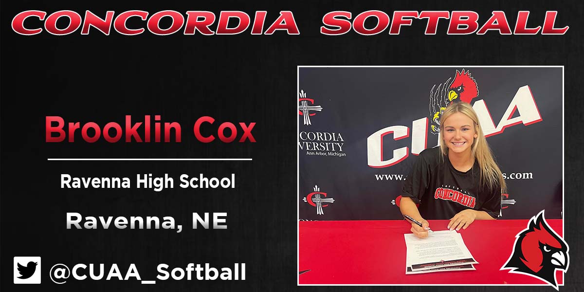 Brooklin Cox signs with Concordia Softball