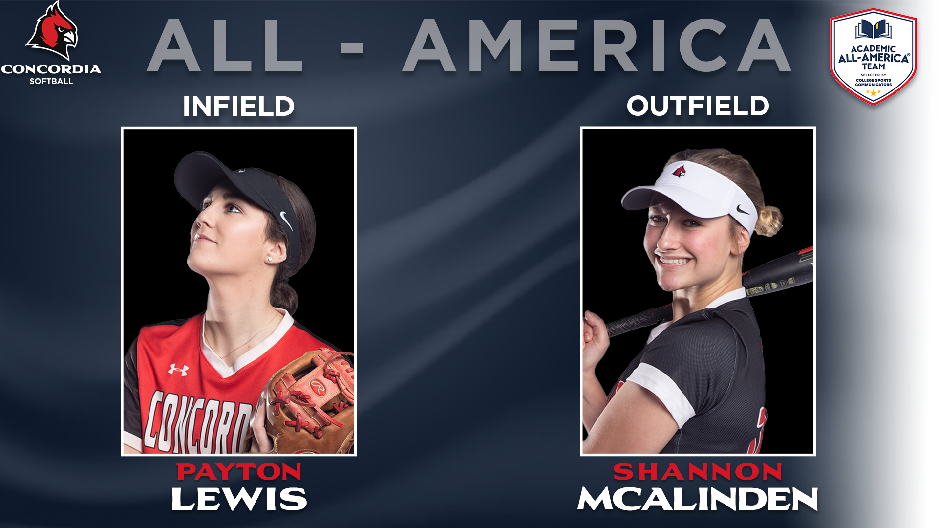 CSC names Lewis and McAlinden to All-America teams