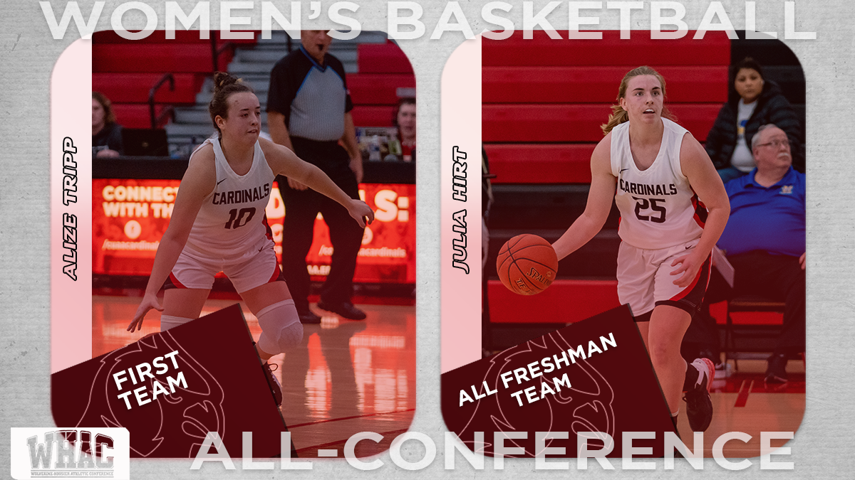 Women's Basketball's Tripp and Hirt honored in WHAC season awards