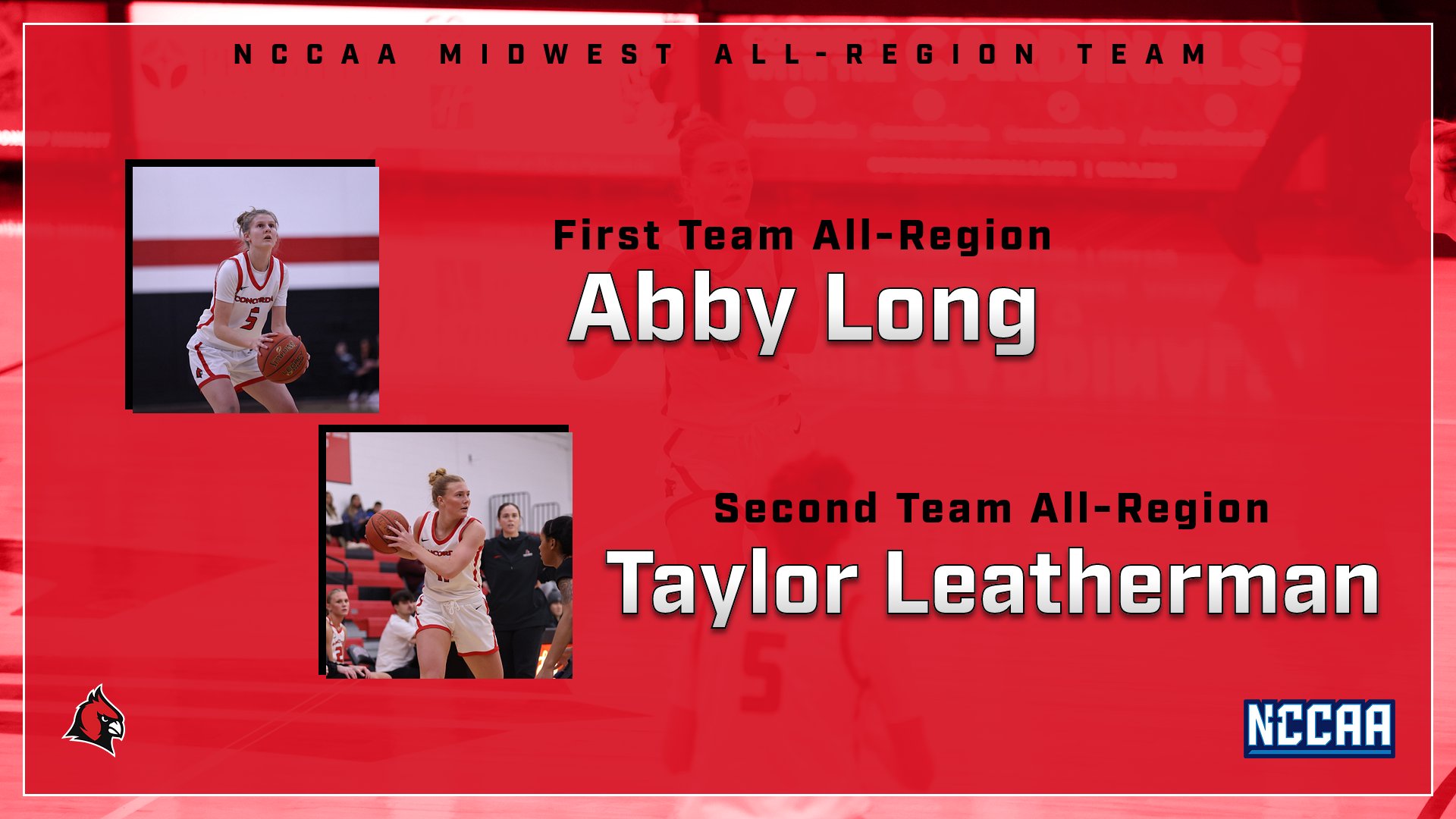 Women's Basketball Long and Leatherman named to NCCAA All-Region Teams