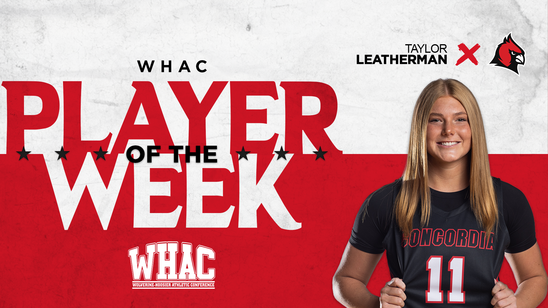 Leatherman takes home First WHAC Player of the Week honors