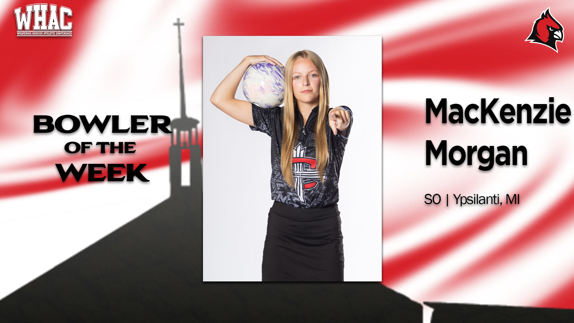 MacKenzie Morgan wins WHAC Bowler of the Week