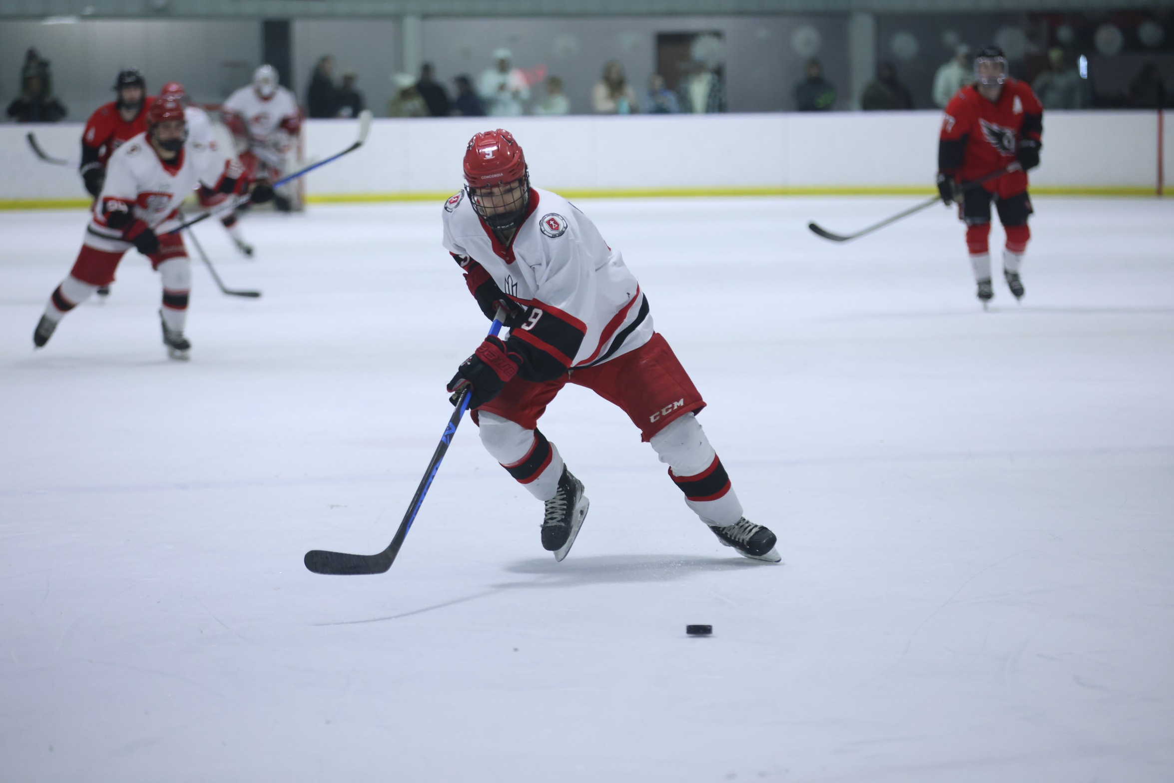 Men's Hockey falls in overtime against Indiana Tech in WHAC Semifinal
