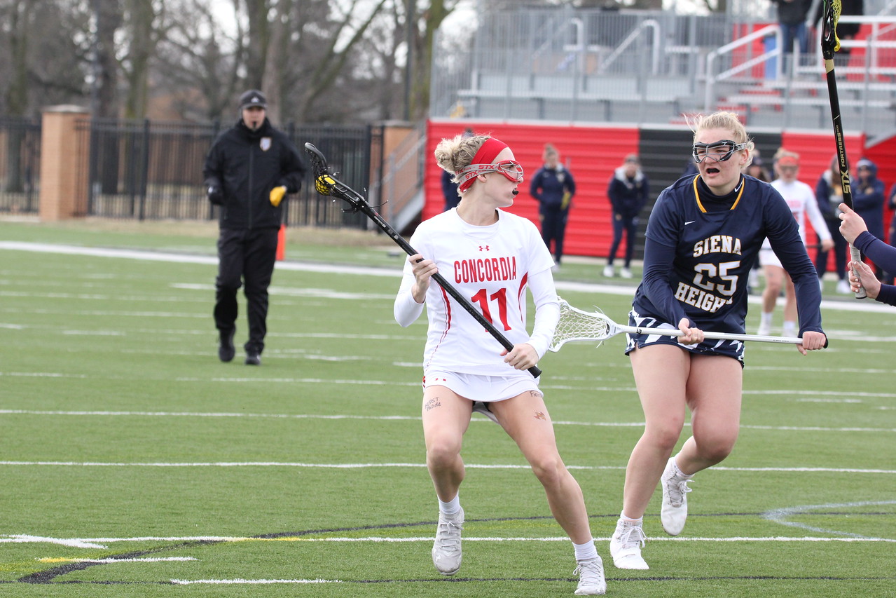 Women's Lacrosse falls in close match with Aquinas