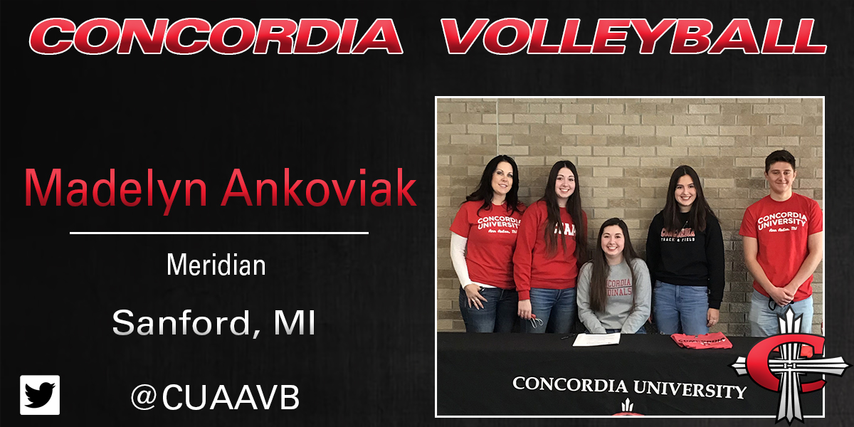 Maddy Ankoviak signs with Concordia Volleyball