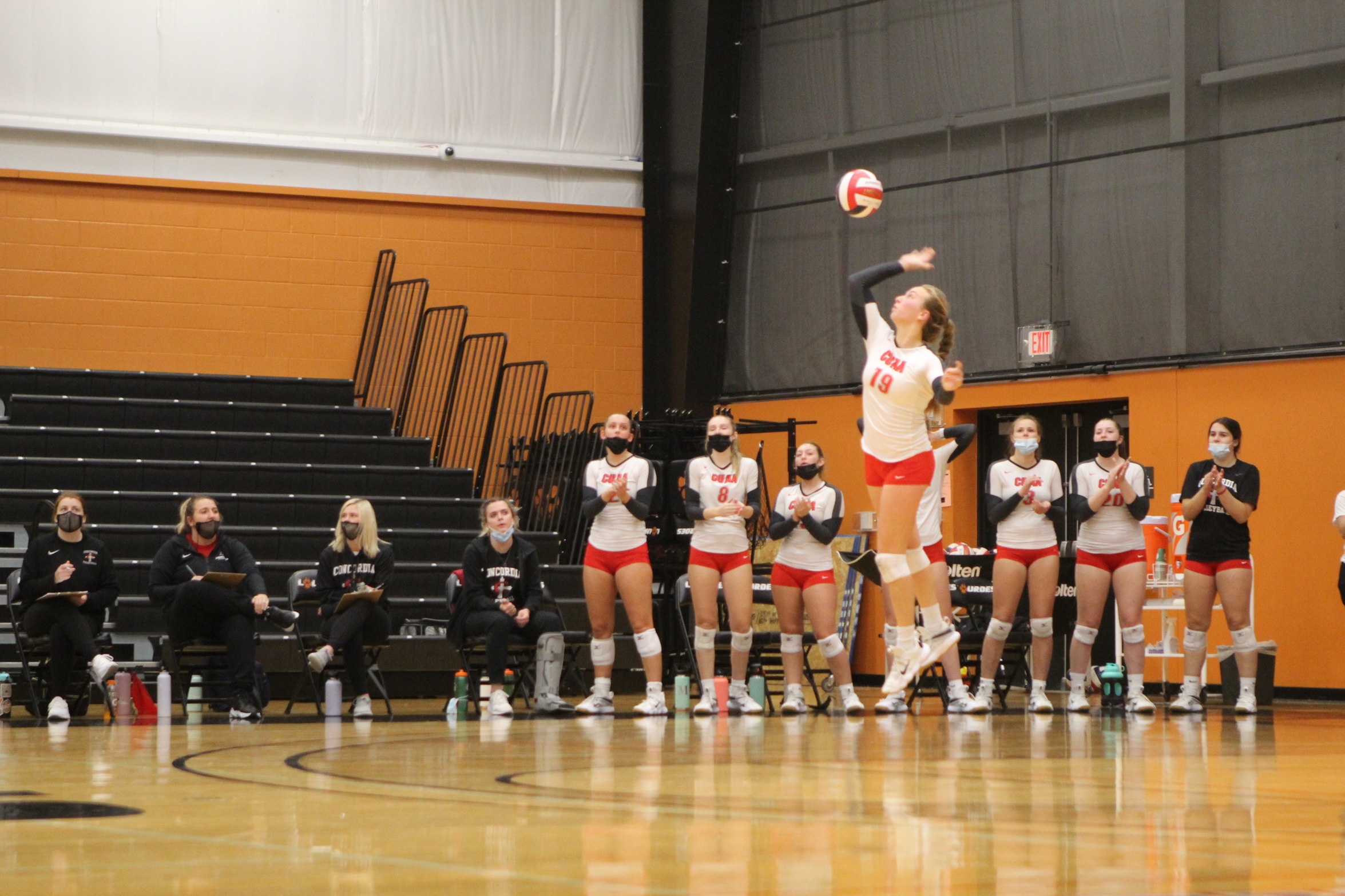 Volleyball tops Lourdes in straight sets