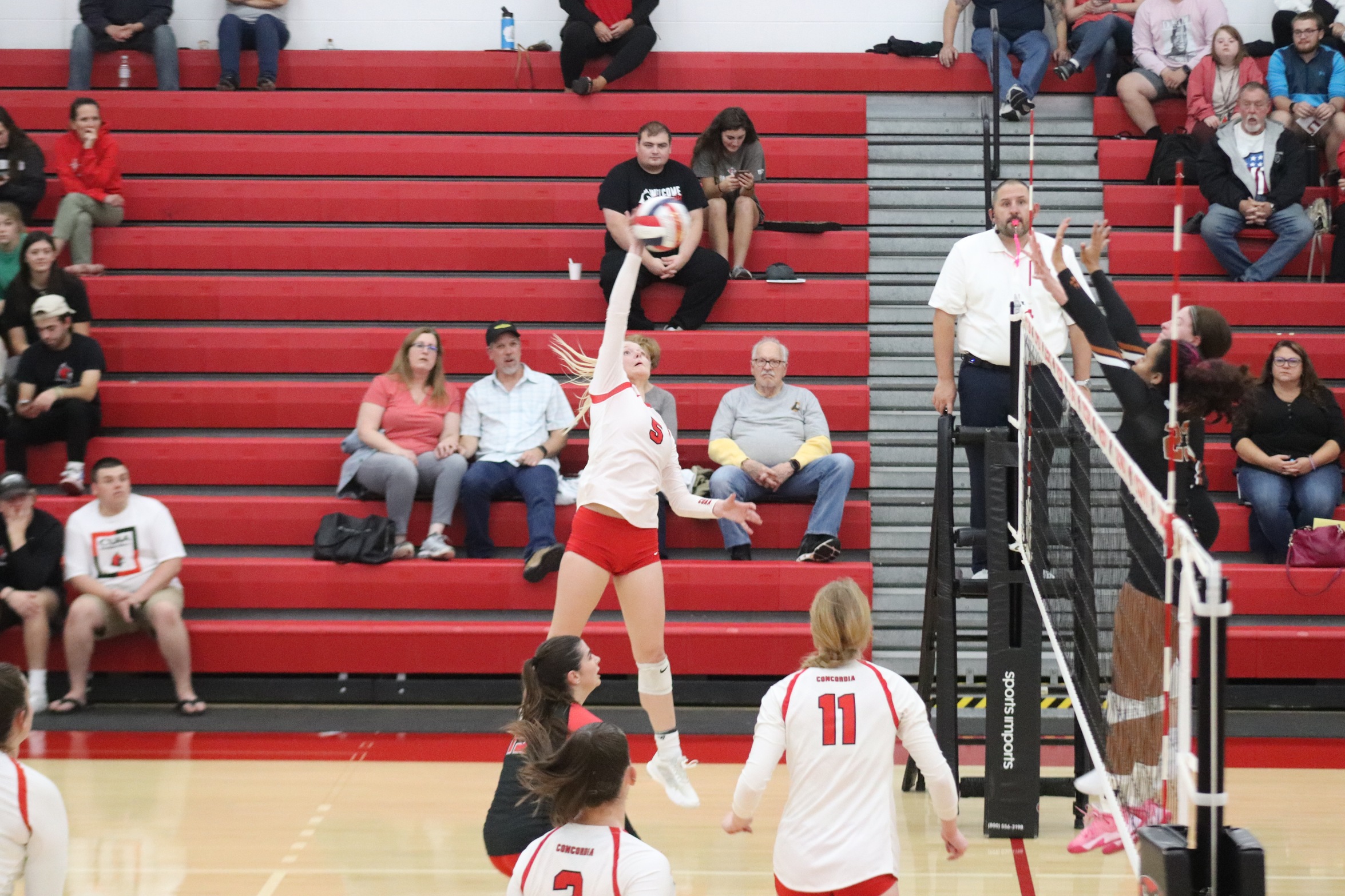 Volleyball Downed by Lourdes in Straight Sets