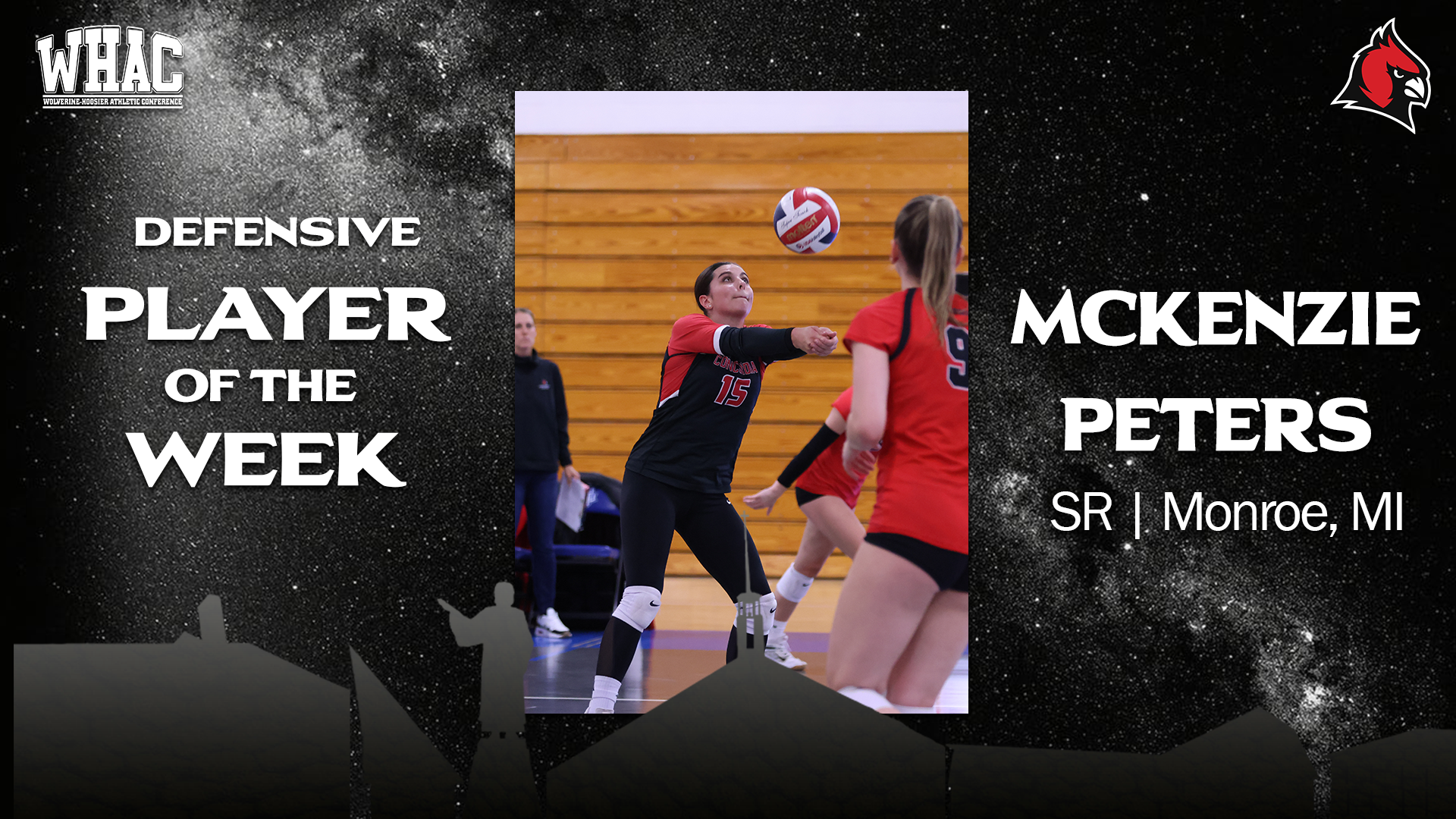 McKenzie Peters takes home third WHAC Player of the Week honor this season