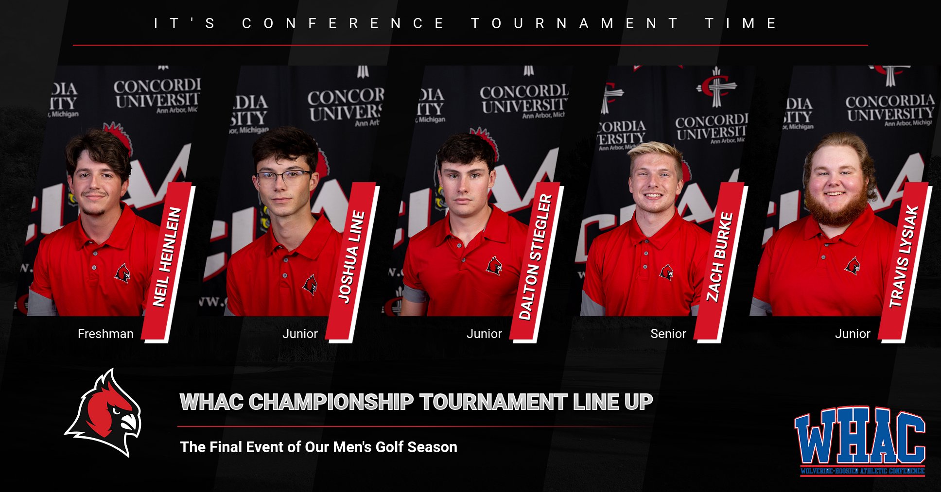 Men's Golf set to compete at the WHAC Championships