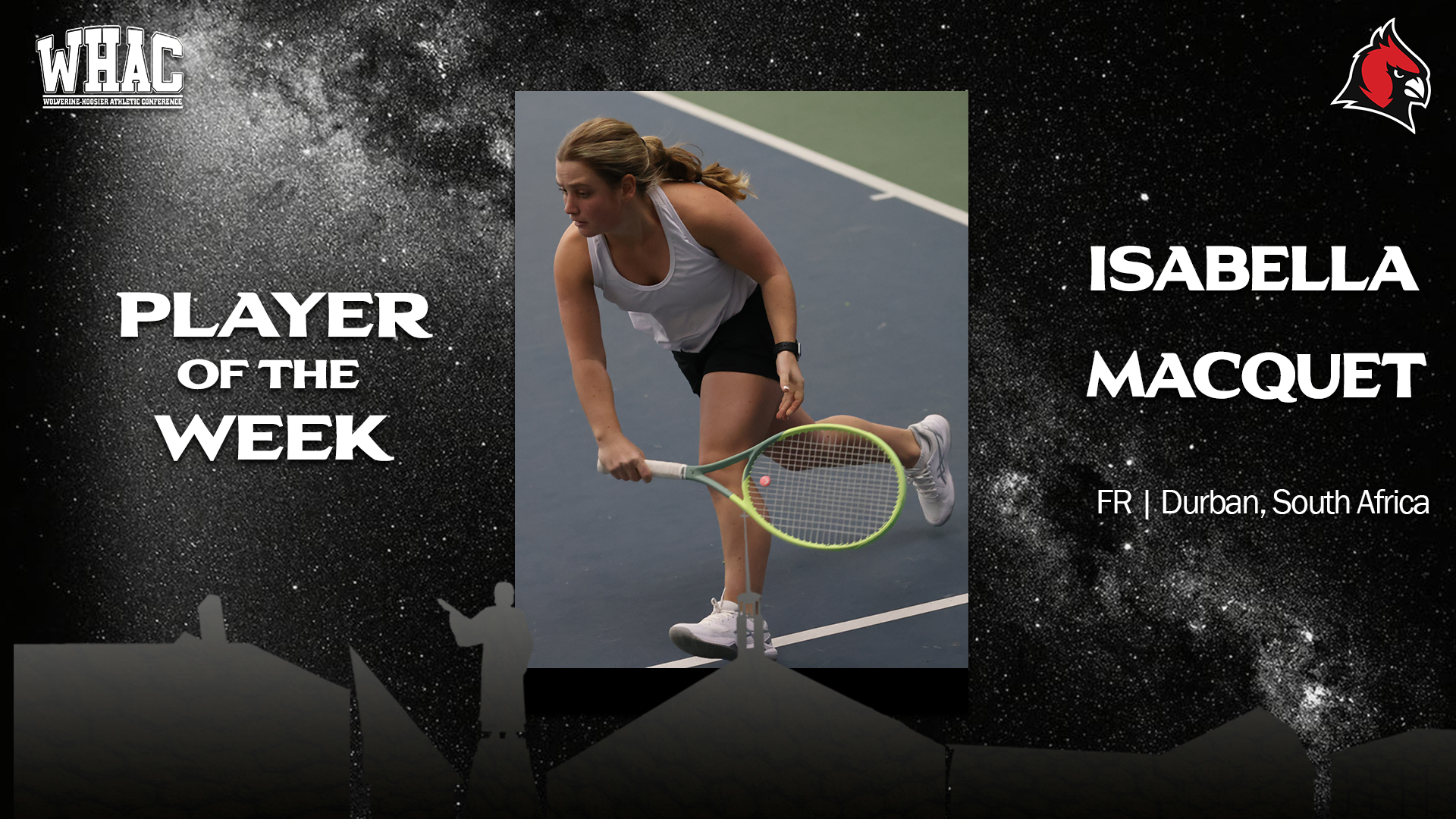 Macquet named WHAC Player of the Week for third time this season
