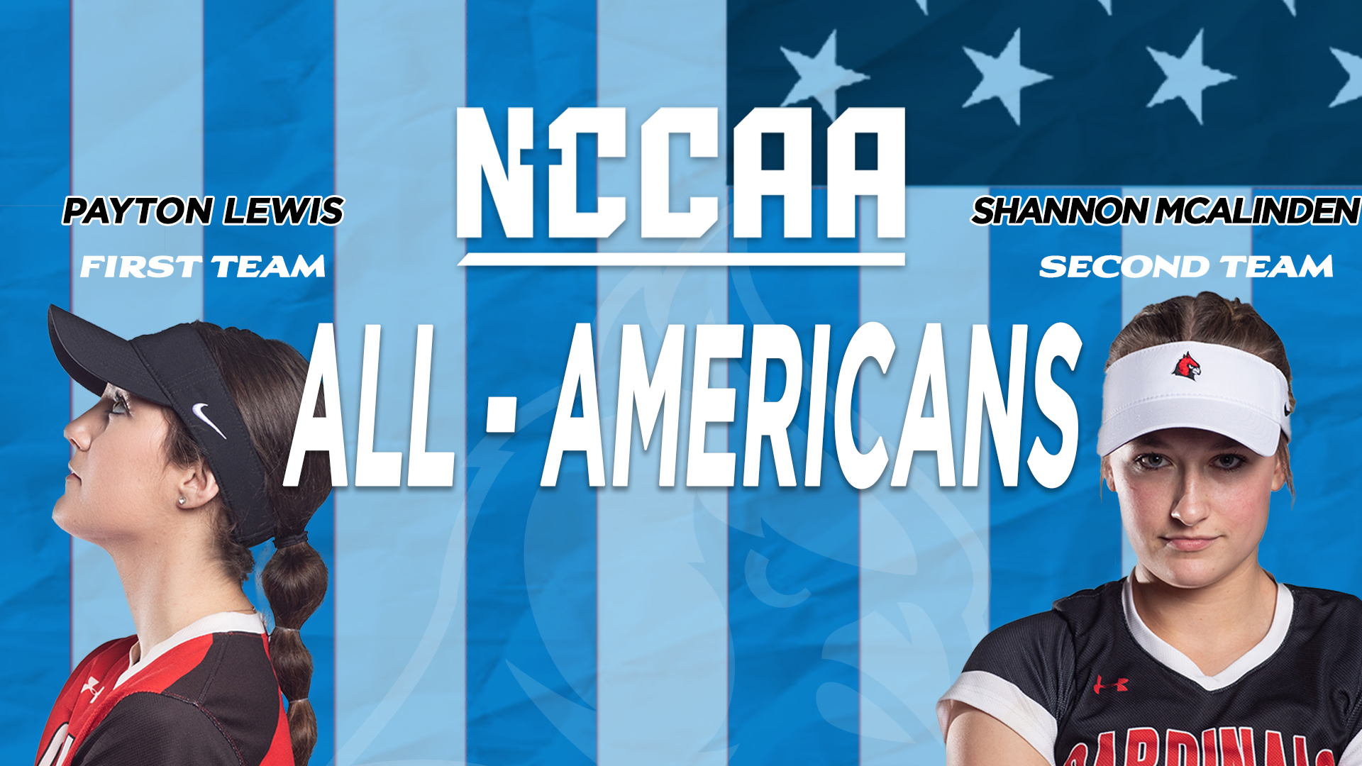 Lewis and McAlinden earn NCCAA All-American honors, Cavanagh wins Coach of the Year