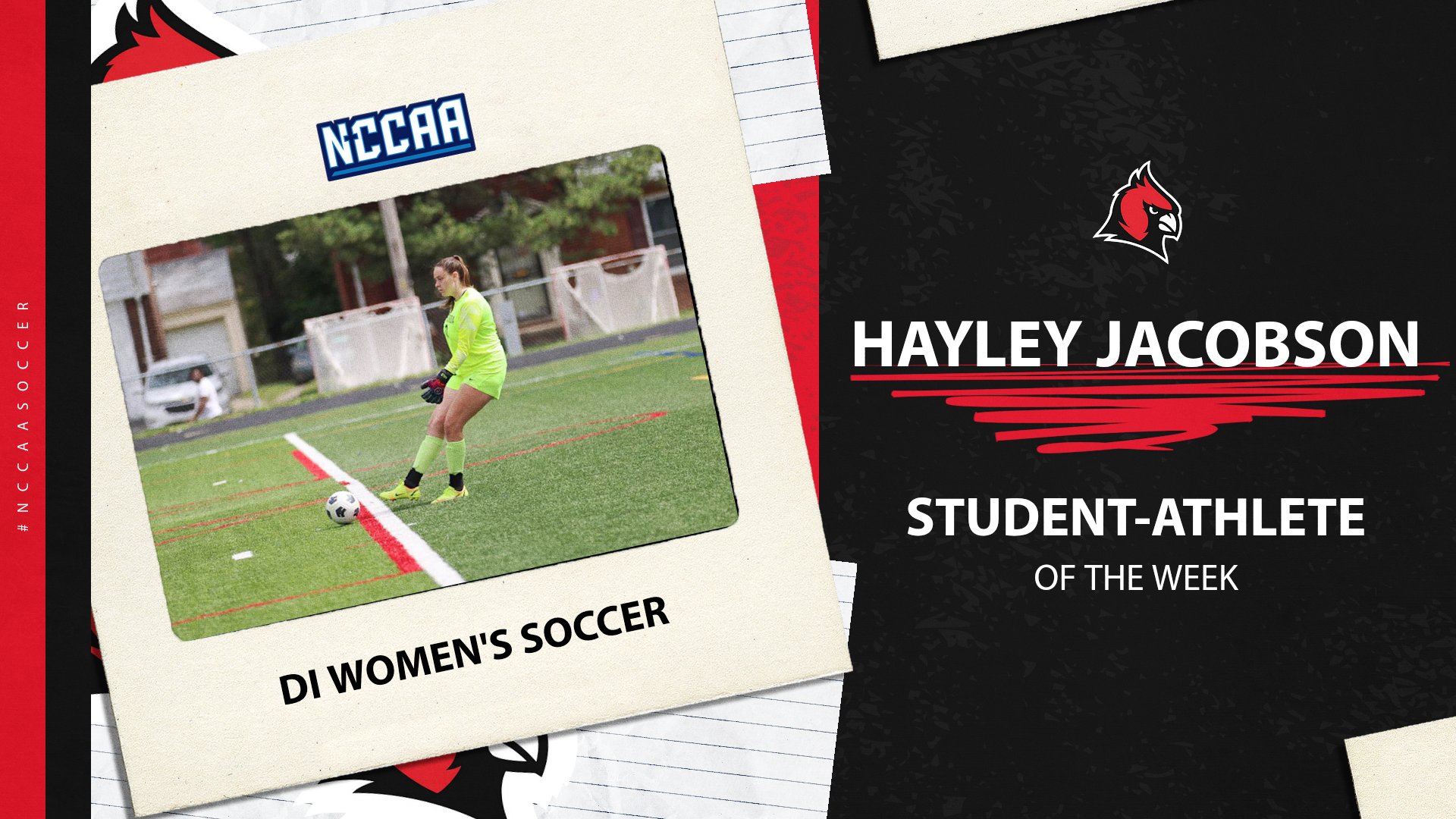 Hayley Jacobson wins second NCCAA Defensive Player of the Week