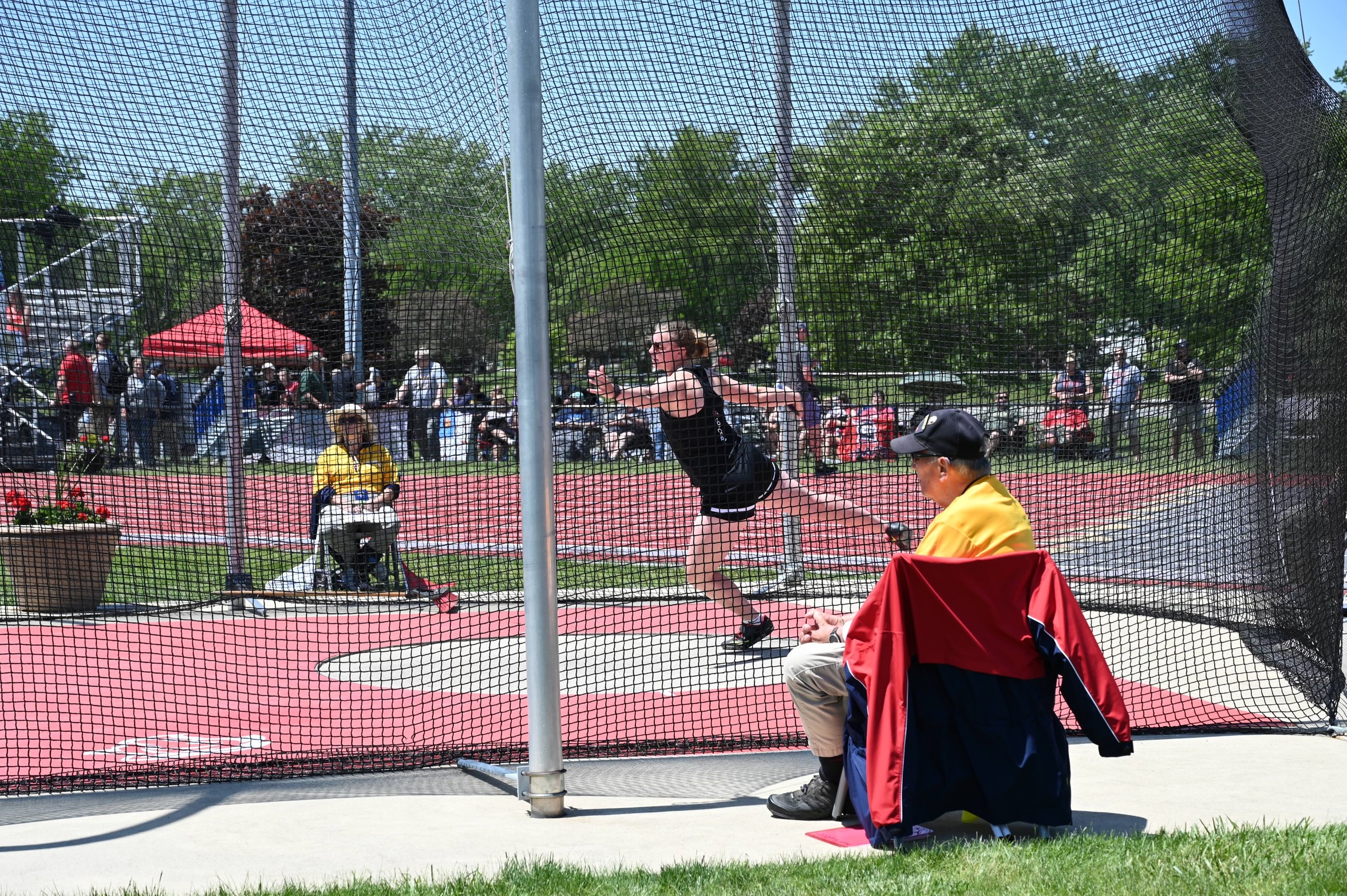 Hirt competes at the final day of the NAIA Championships