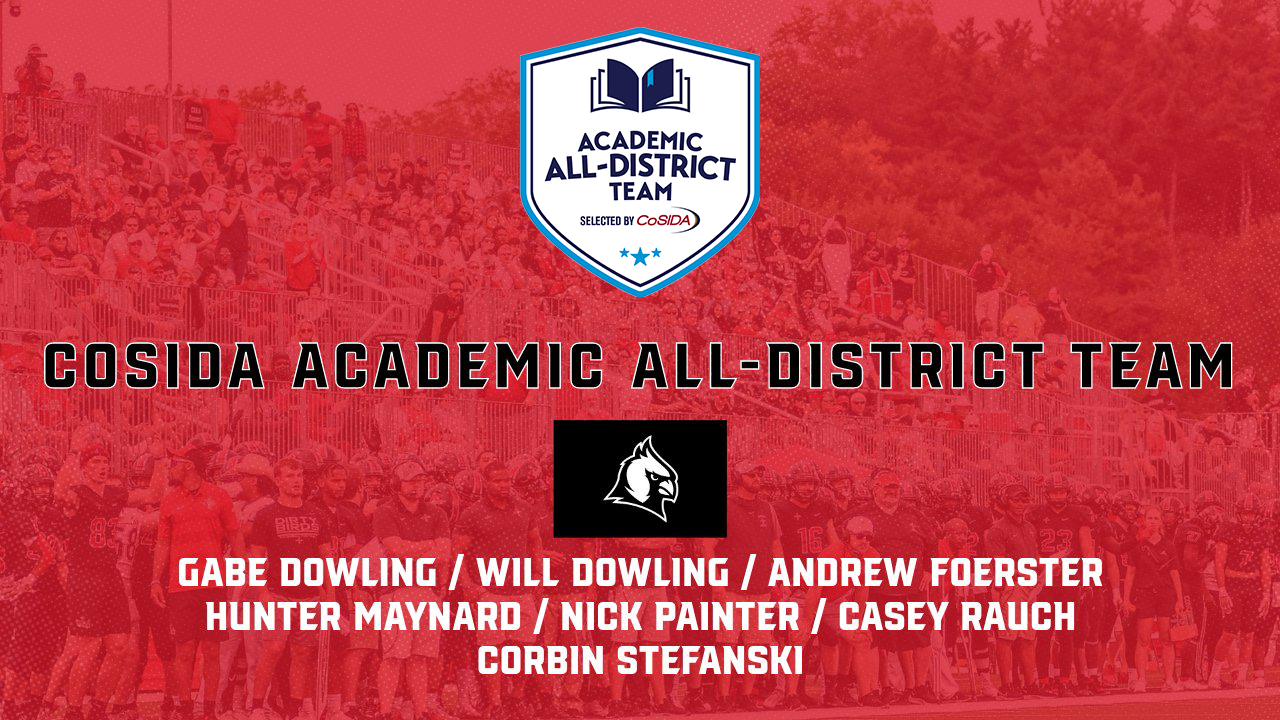 Football places seven student-athletes on CoSIDA All-District Team