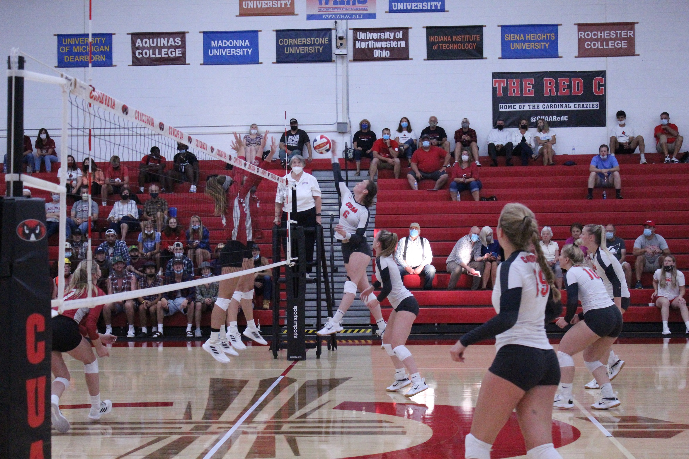 Volleyball defeats Rochester in straight sets