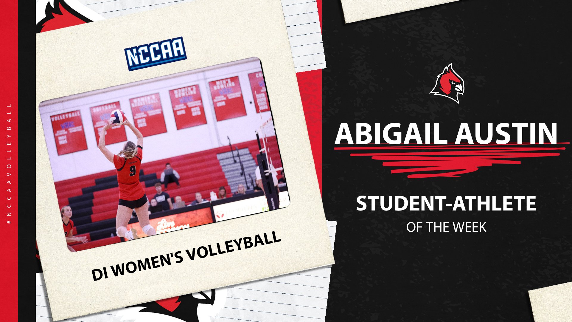 Abigail Austin takes home NCCAA Offensive Player of the Week